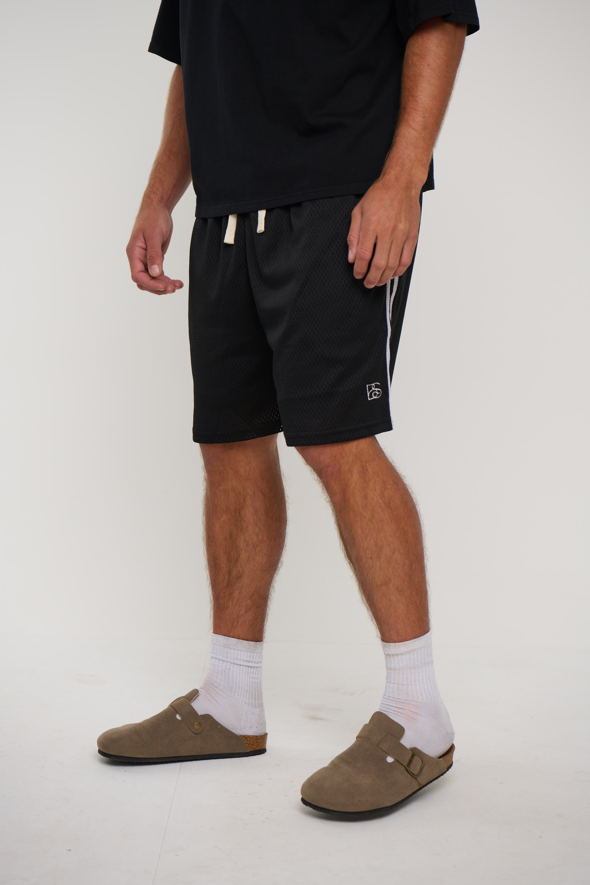 Julian Mesh Short Black