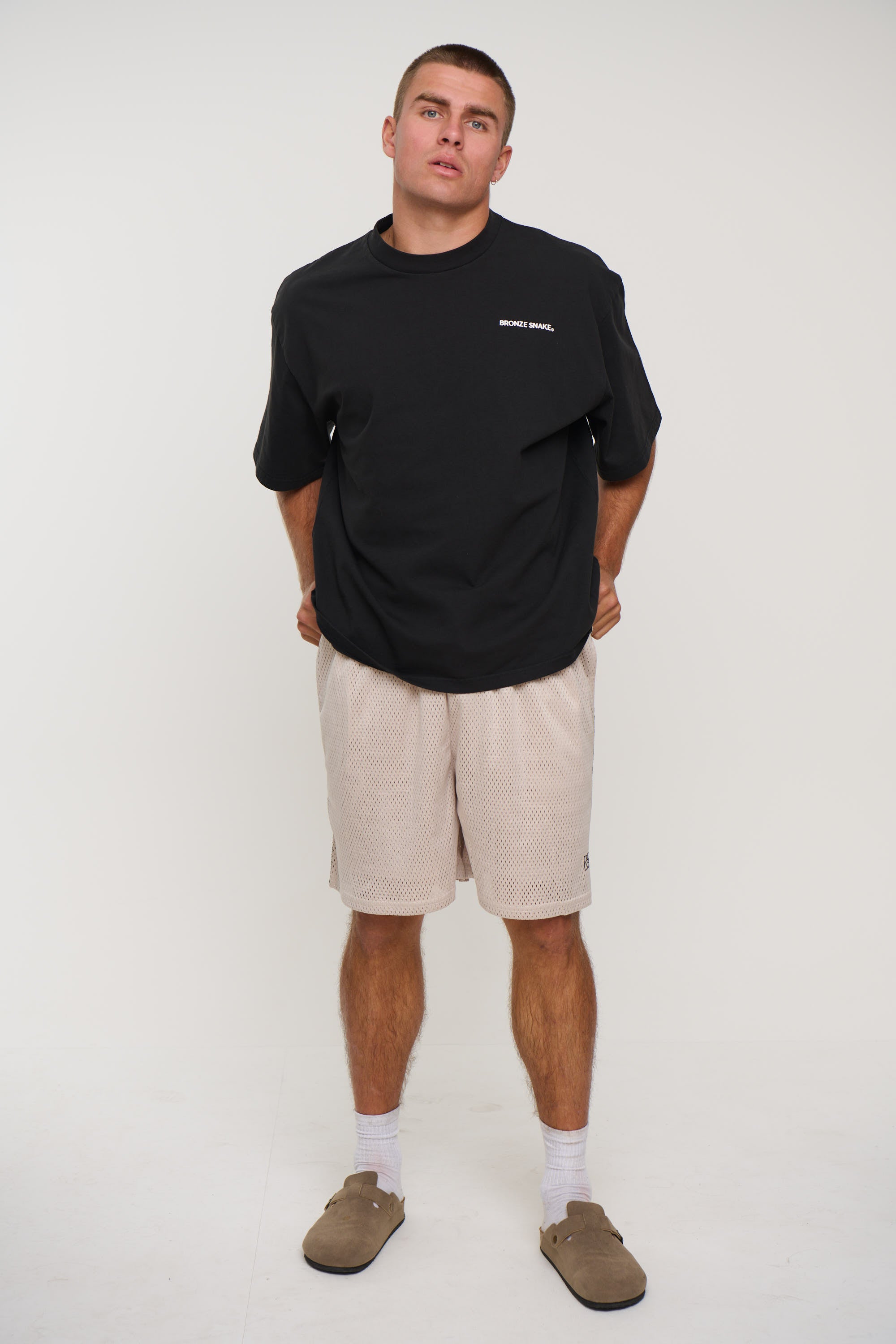 Julian Mesh Short Beige