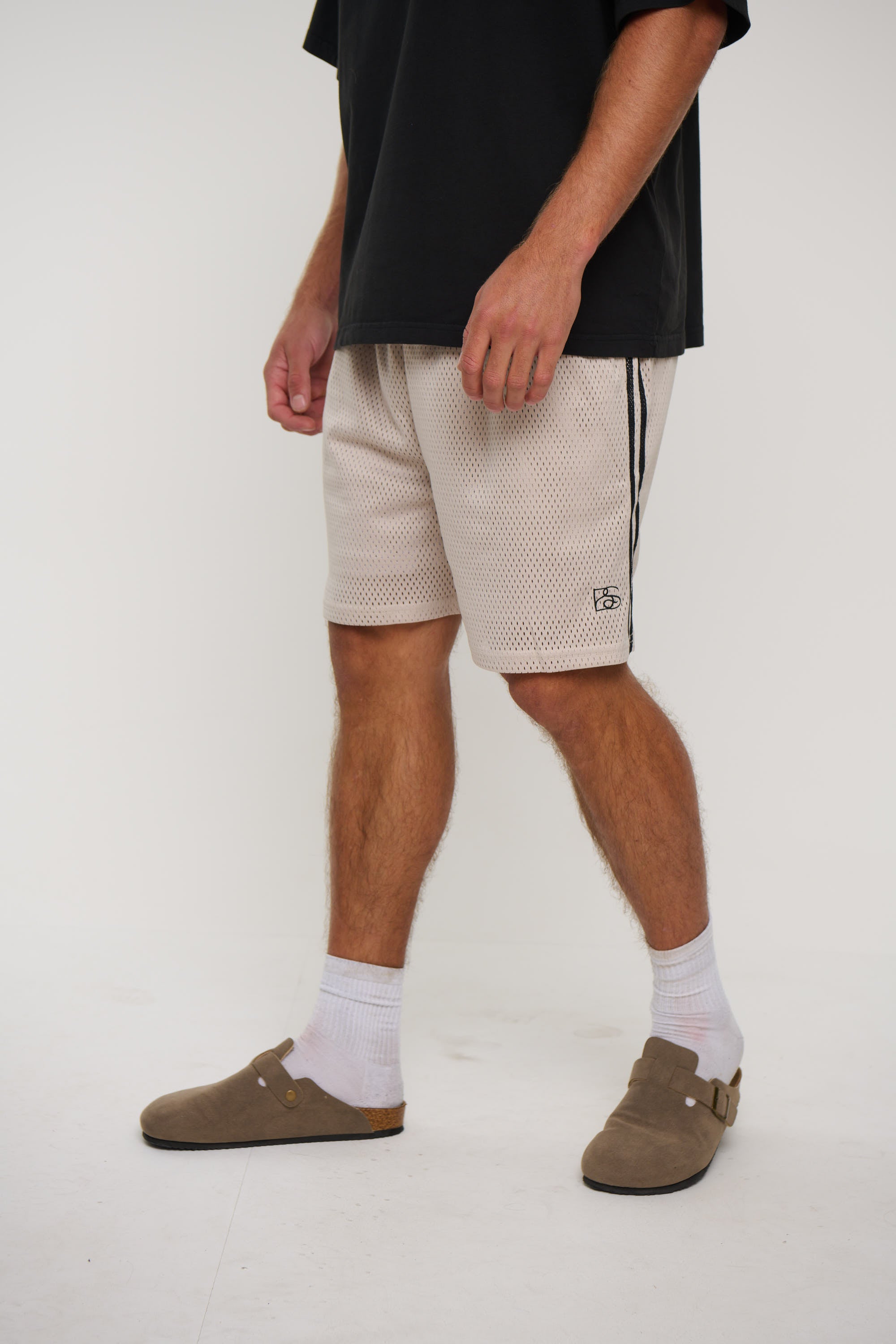 Julian Mesh Short Beige