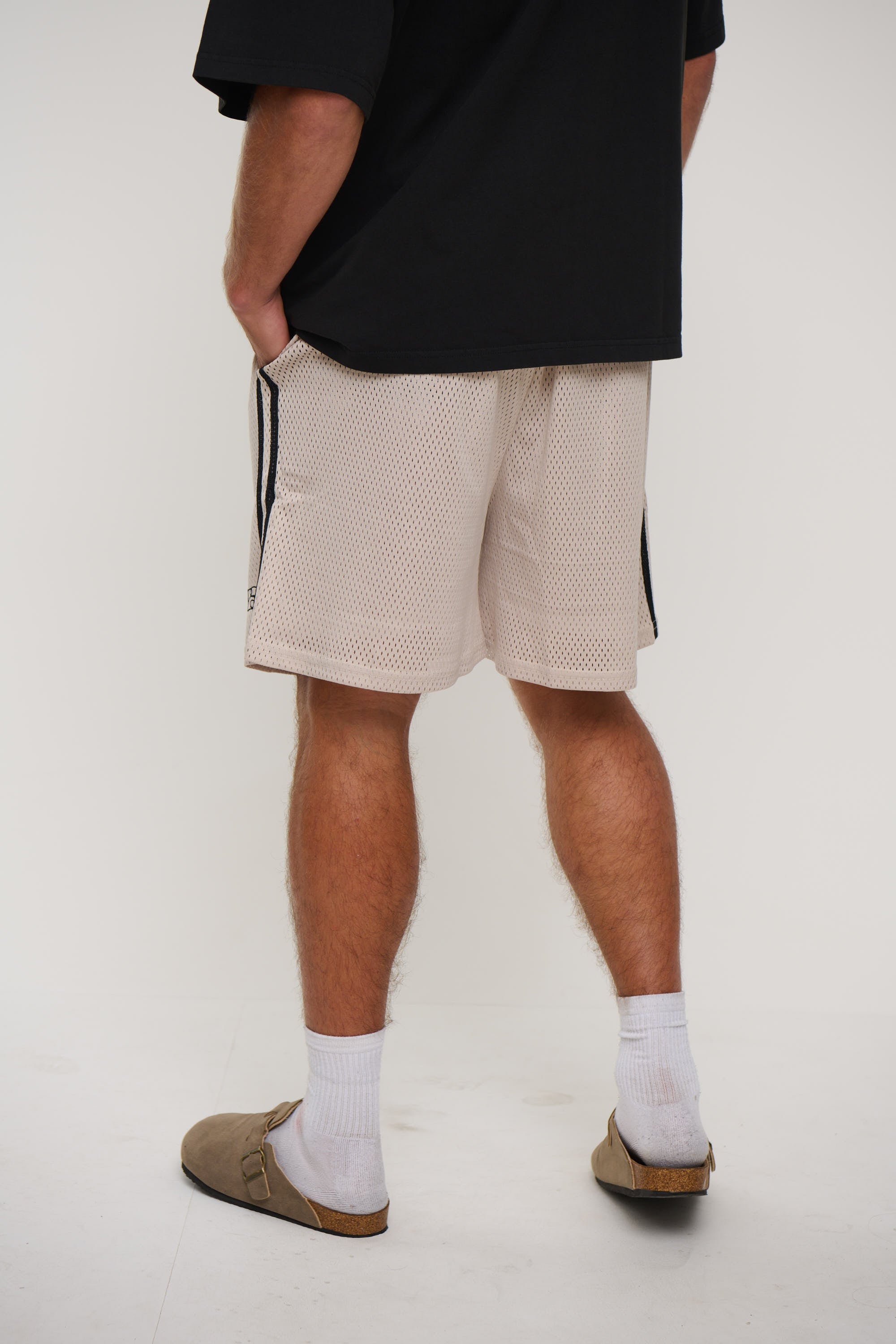 Julian Mesh Short Beige