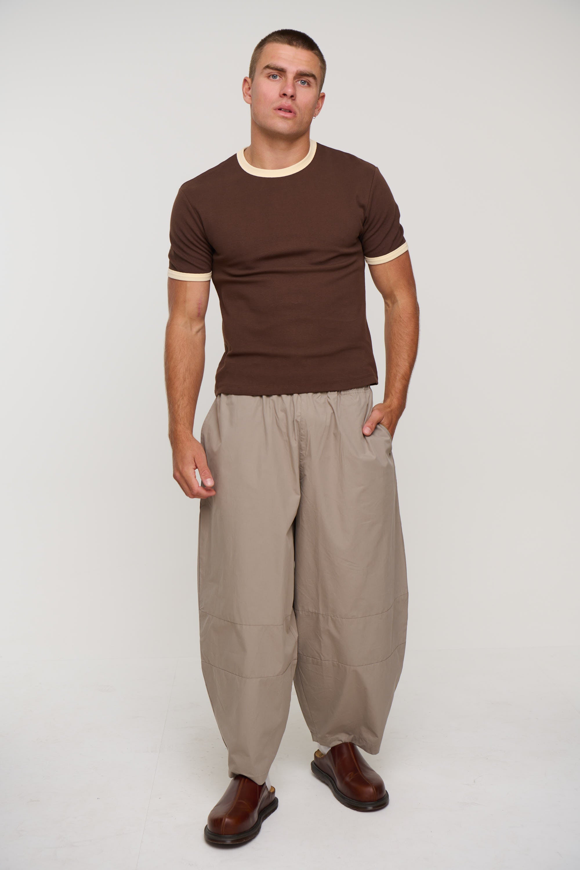 Charlie Ringer Tee Brown
