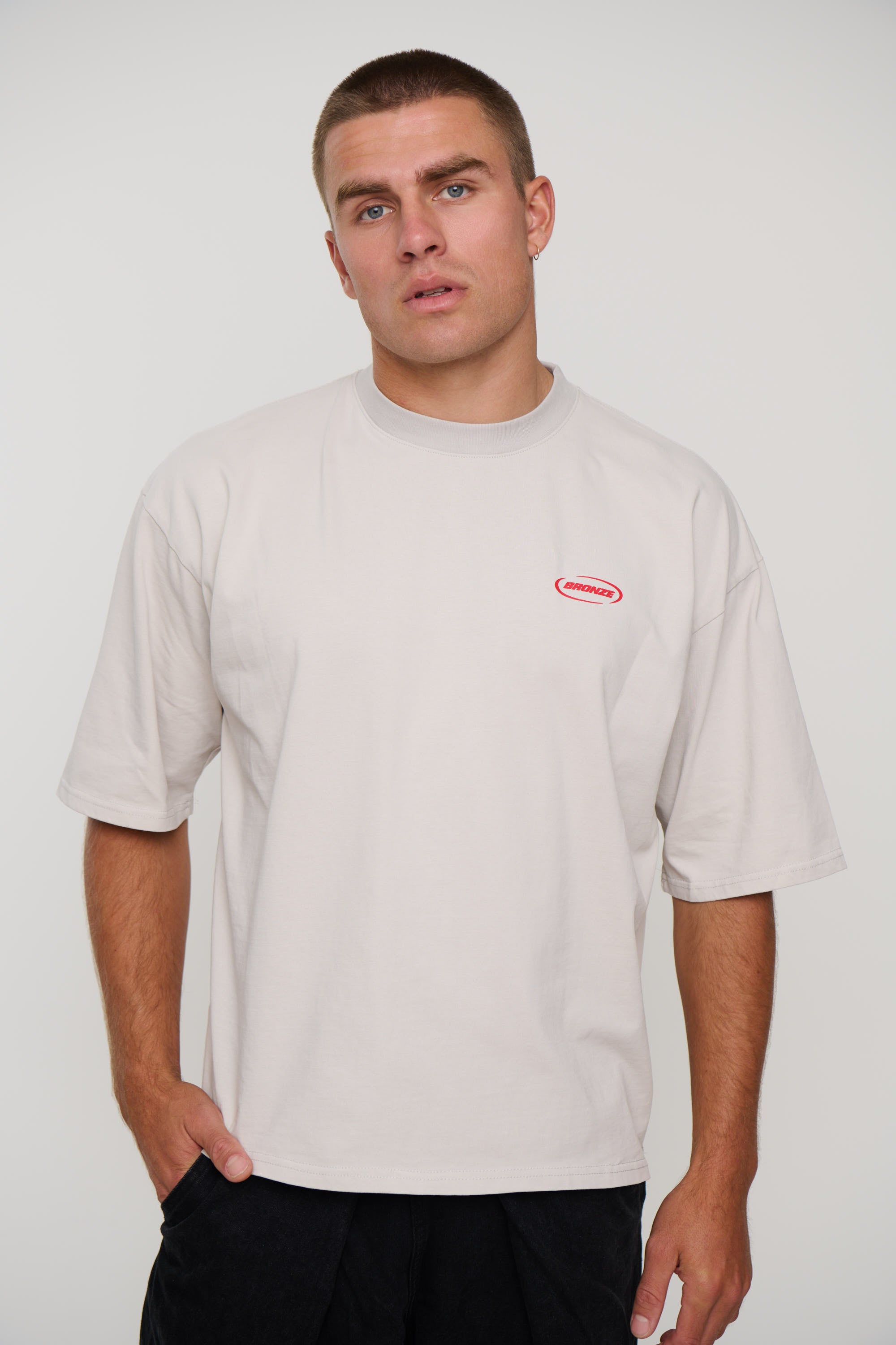 Riley Logo Tee Ivory