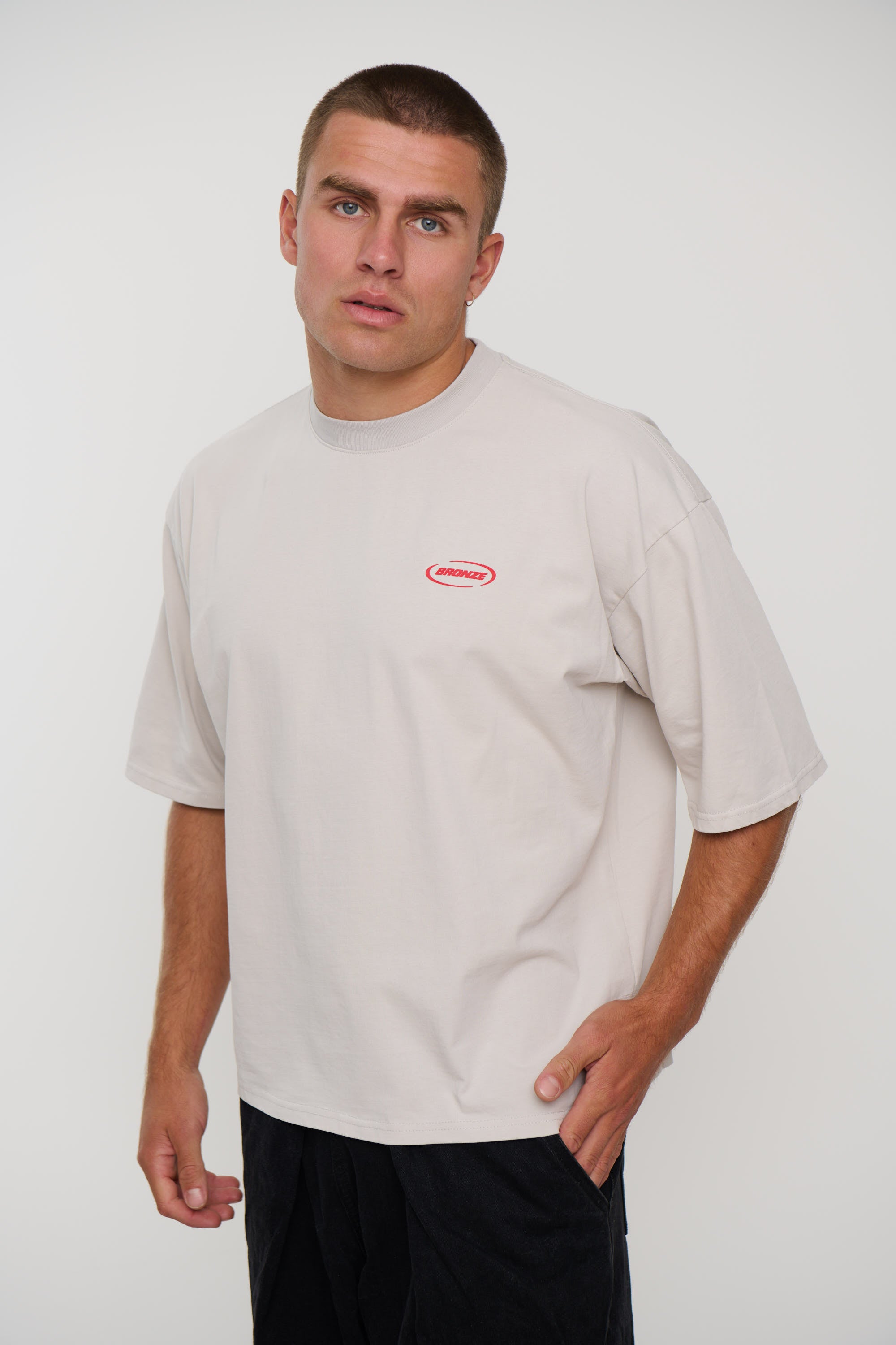 Riley Logo Tee Ivory