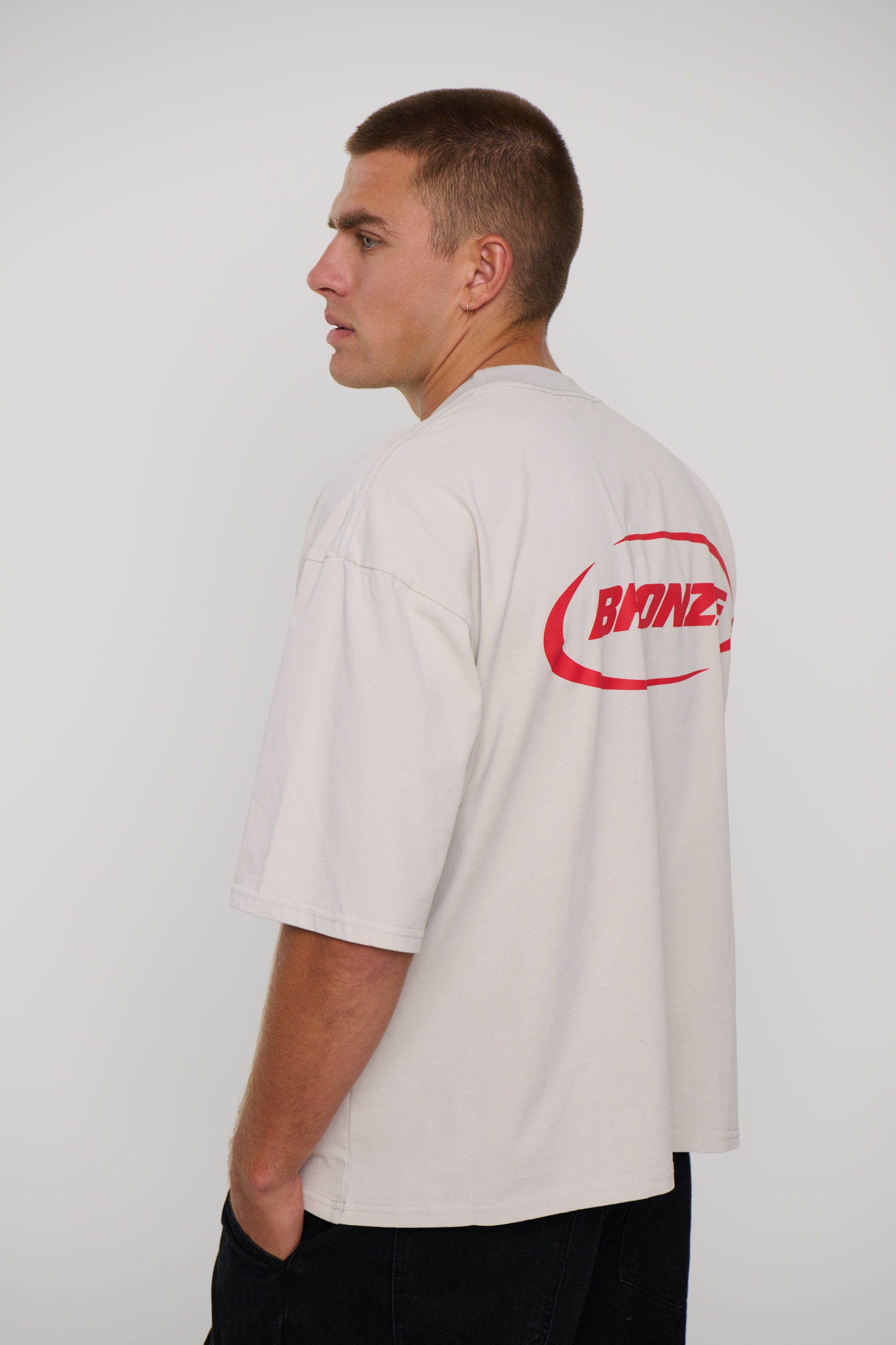 Riley Logo Tee Ivory