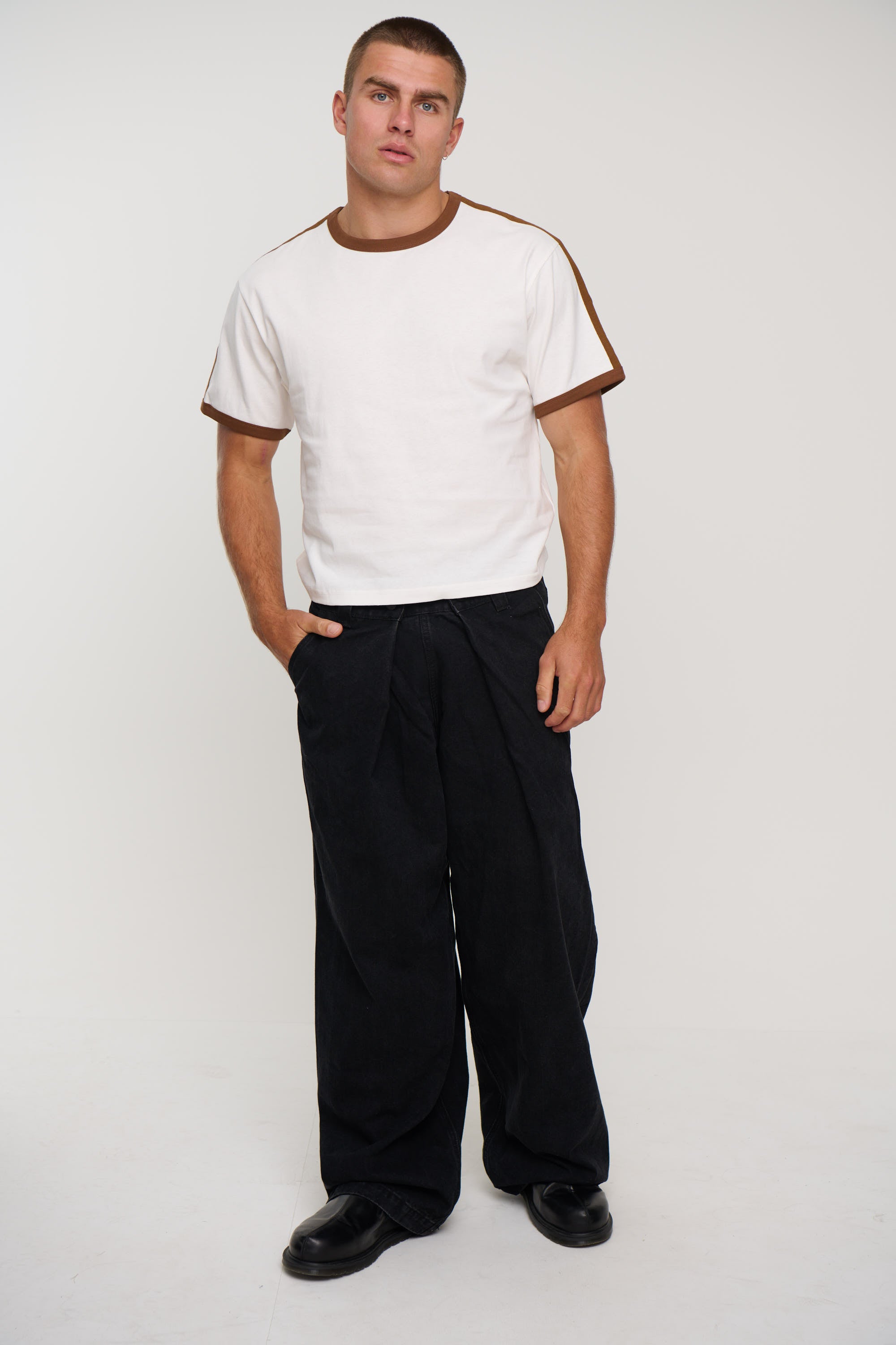 Richie Ribbed Tee White