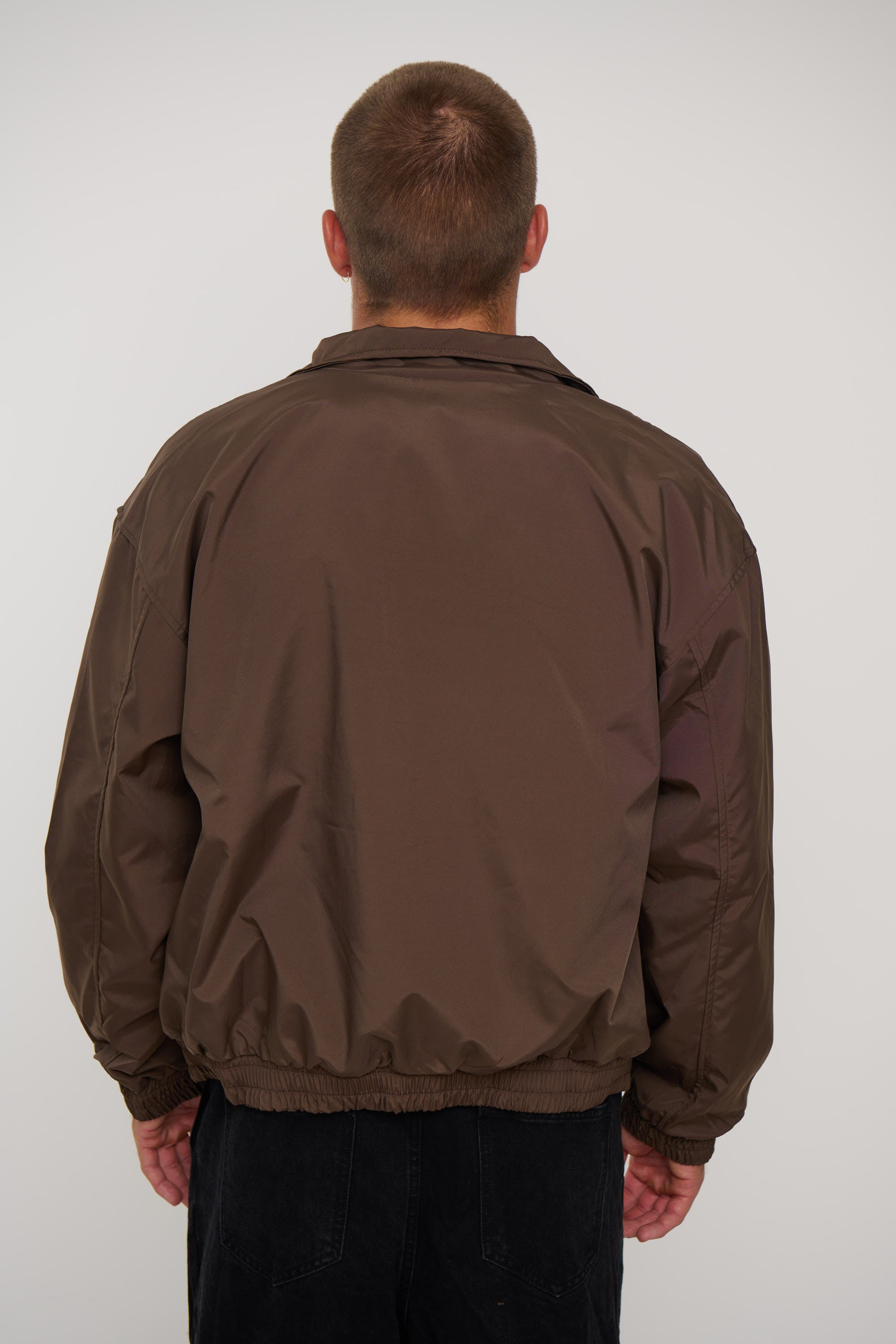 Collar Zip Jacket Choc