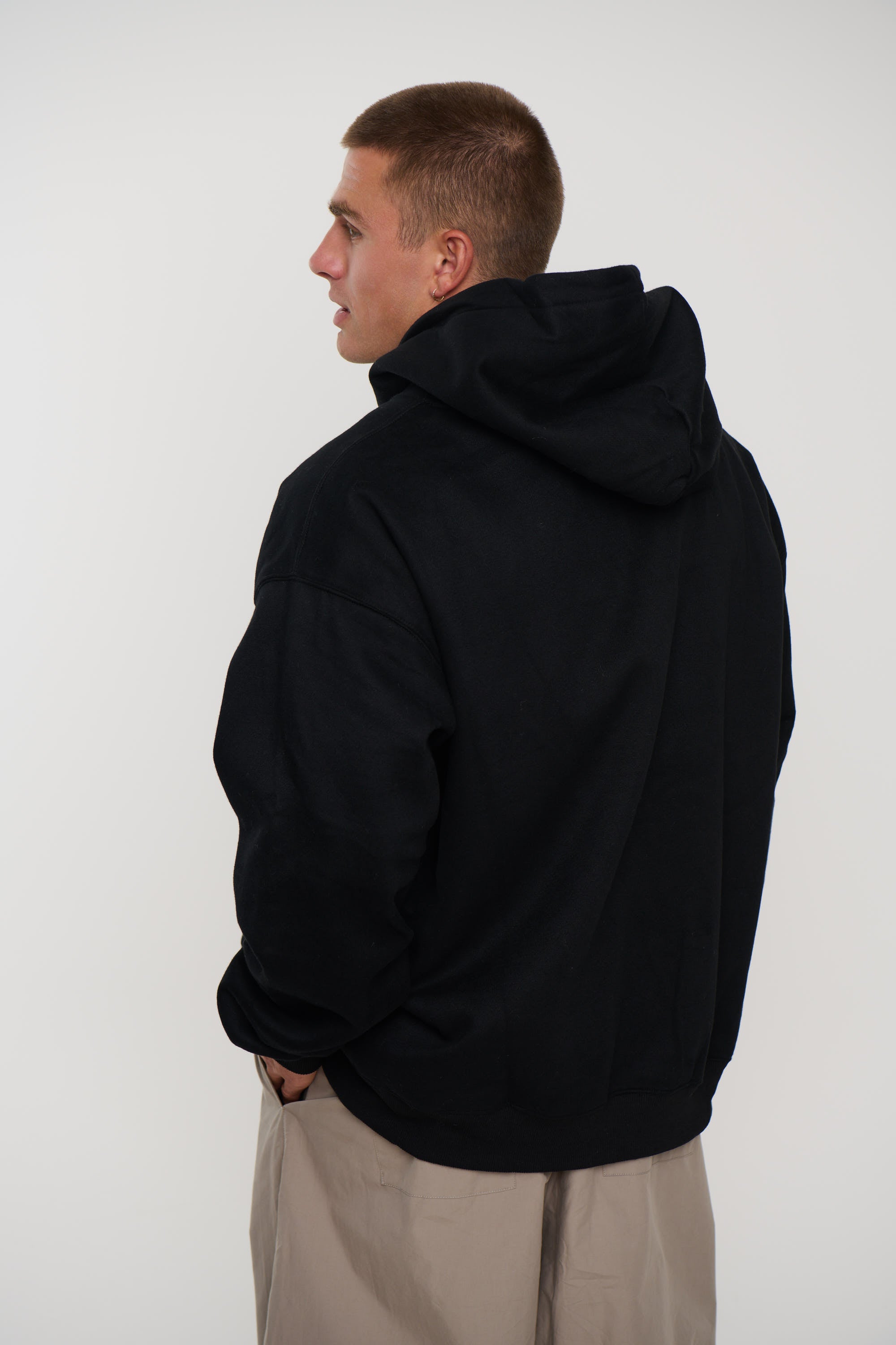 Roman Oversize Hoodie Black