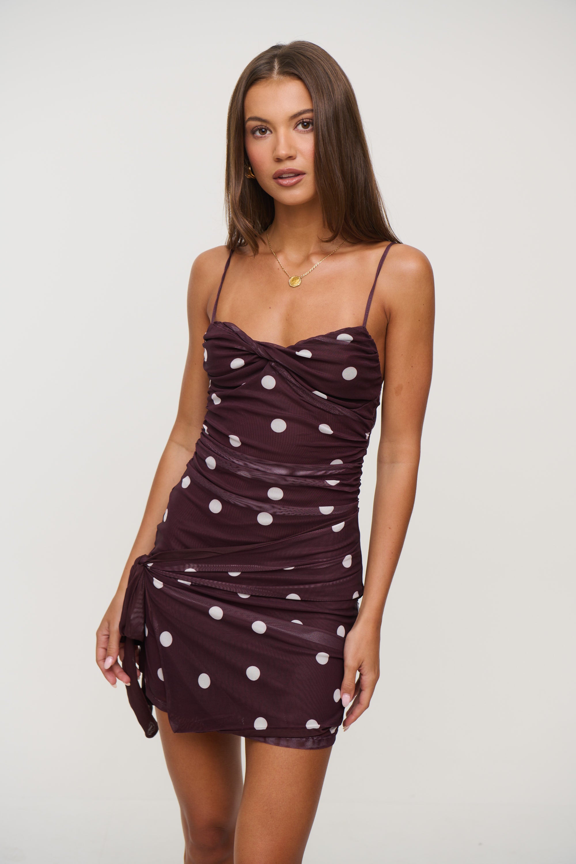 Esme Mini Dress Chocolate
