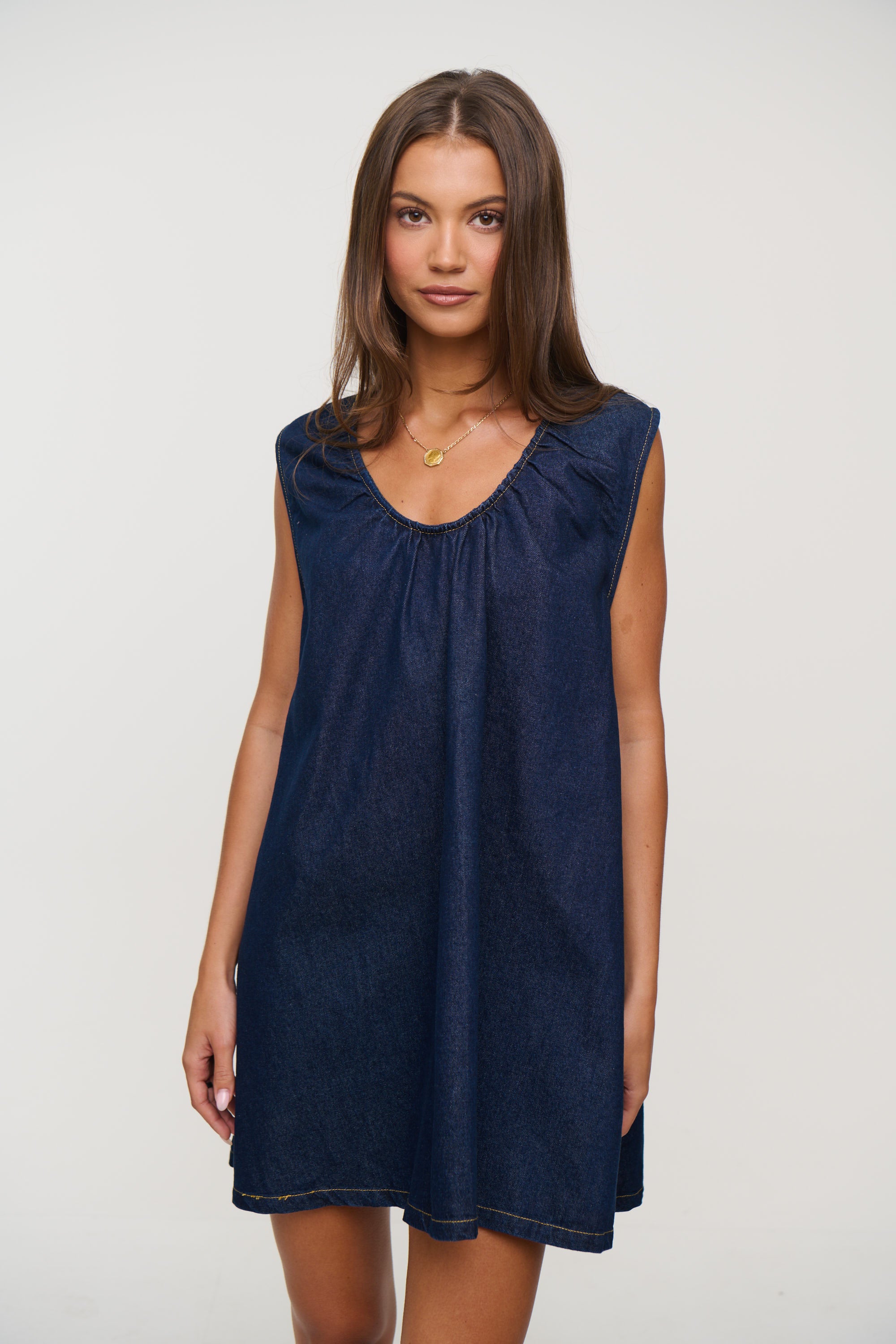 Sydney Mini Dress Indigo Denim
