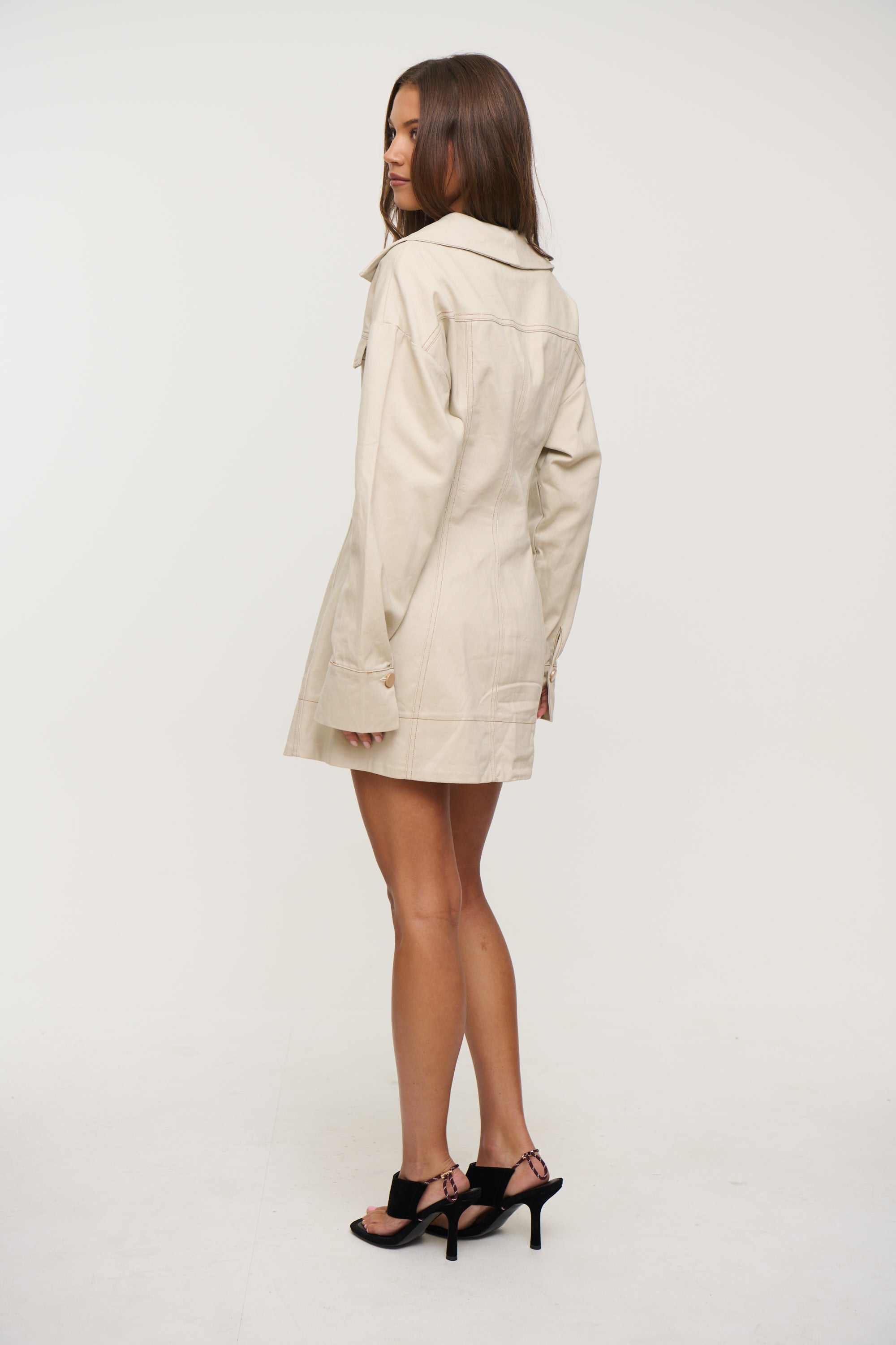 Merritt Mini Dress Beige