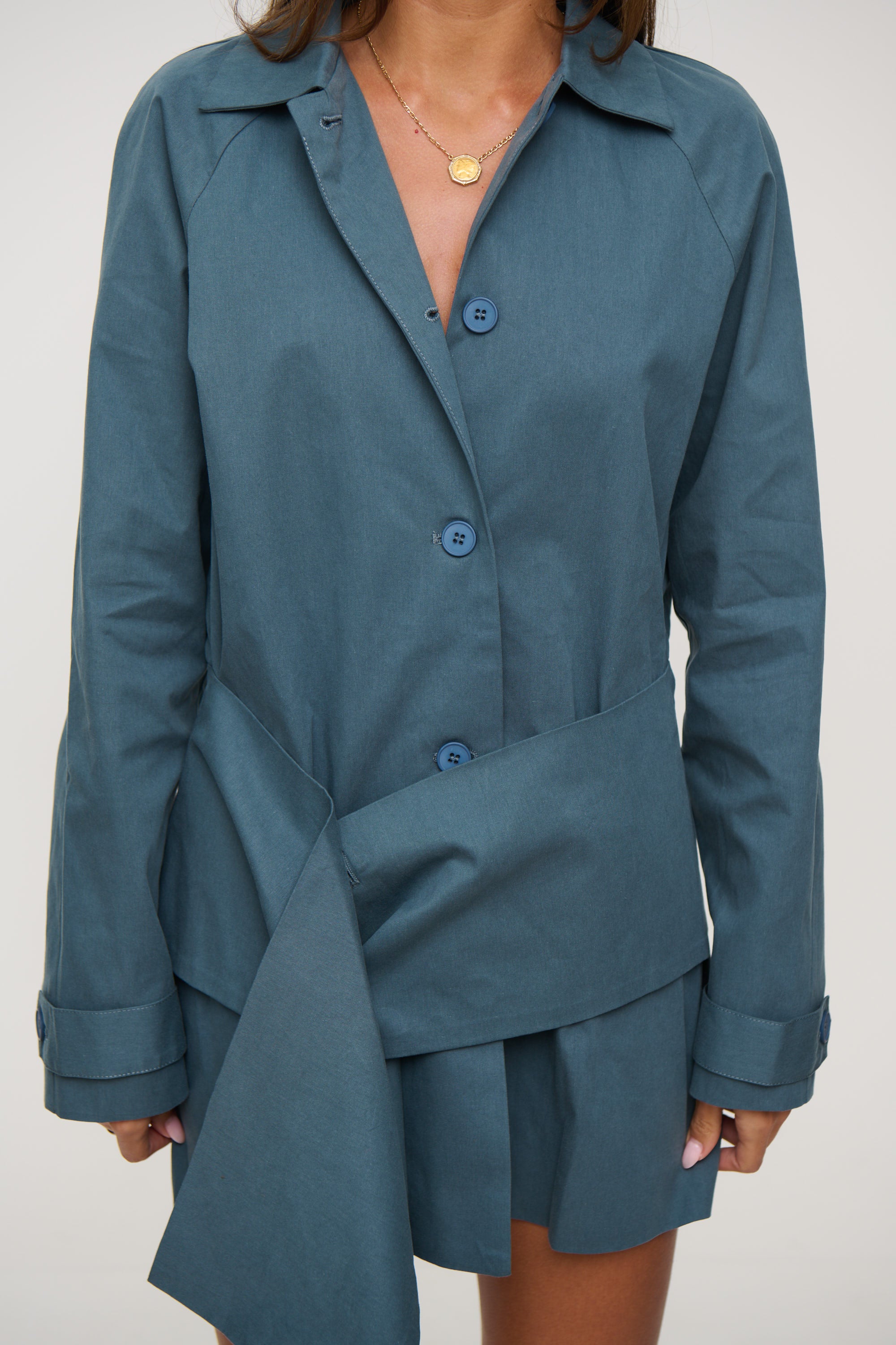 Wiseguy Mini Dress Slate