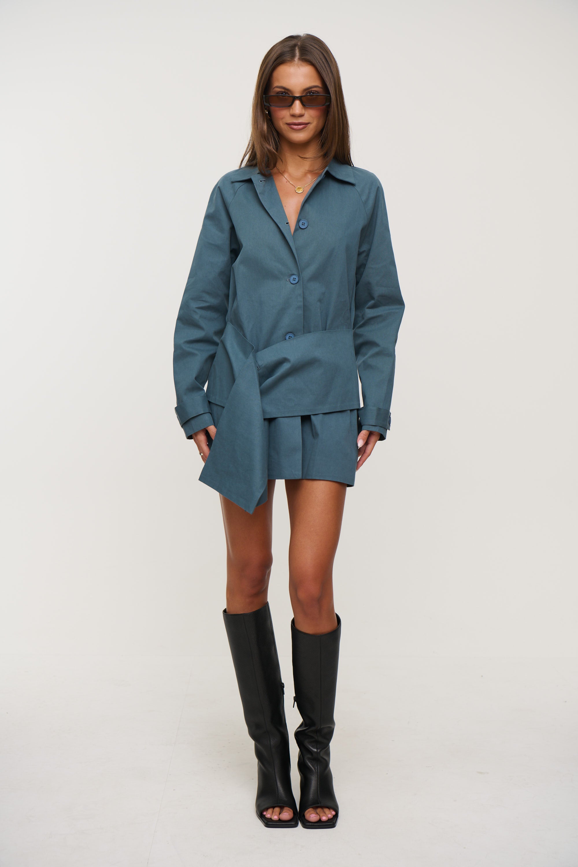 Wiseguy Mini Dress Slate