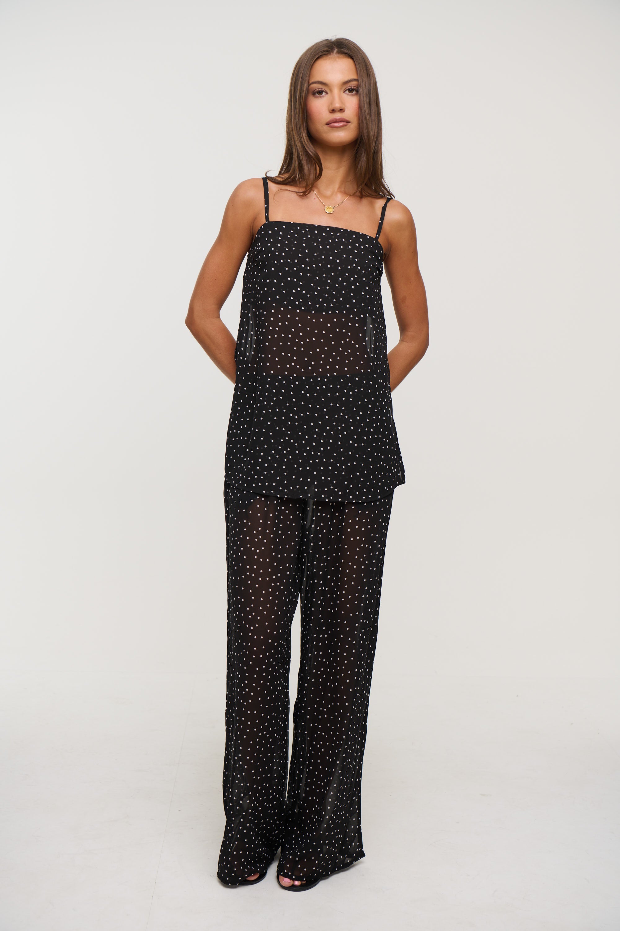 Wilma Sheer Set Black