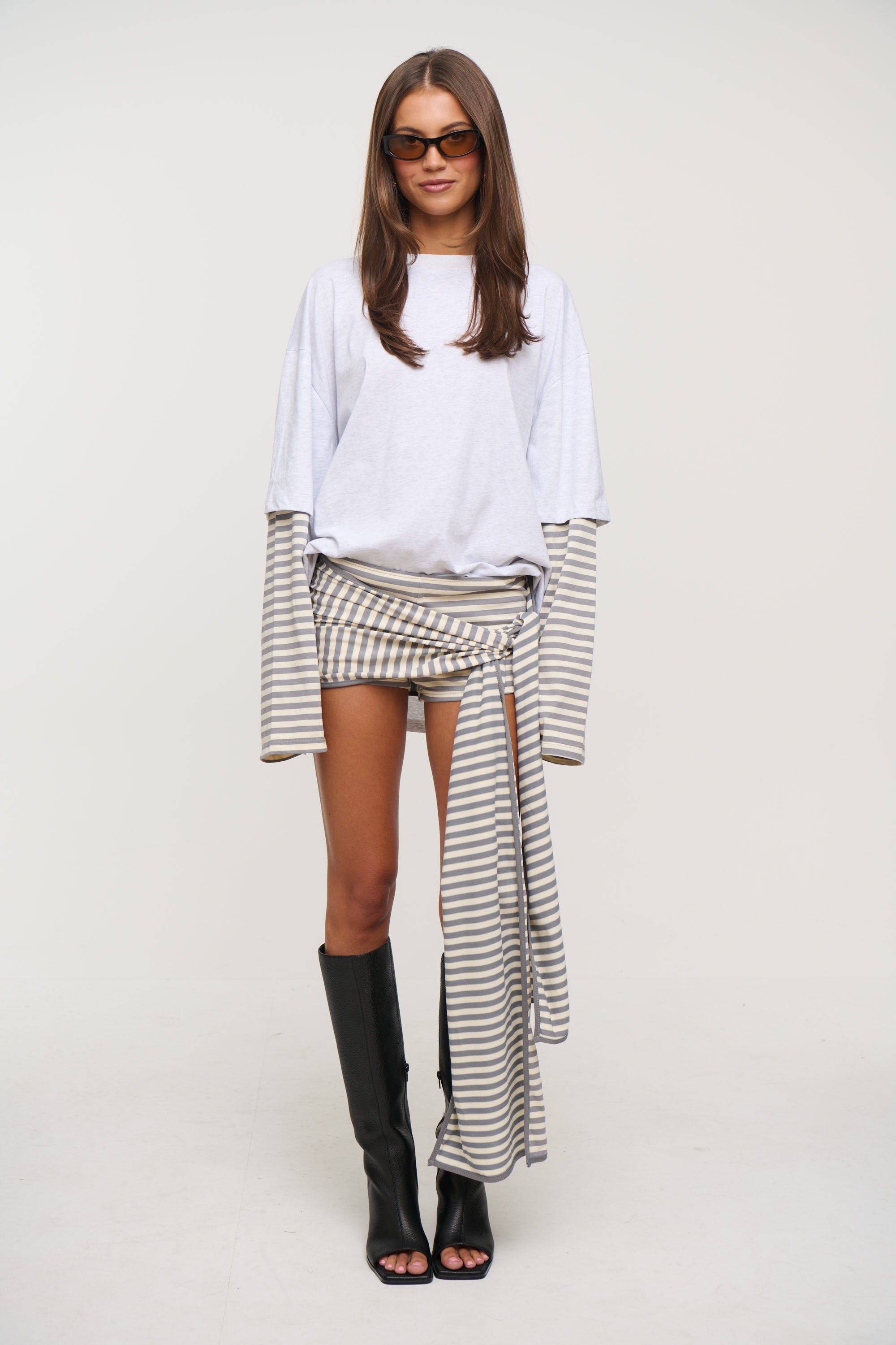 Bottega Shirt Ash Stripe