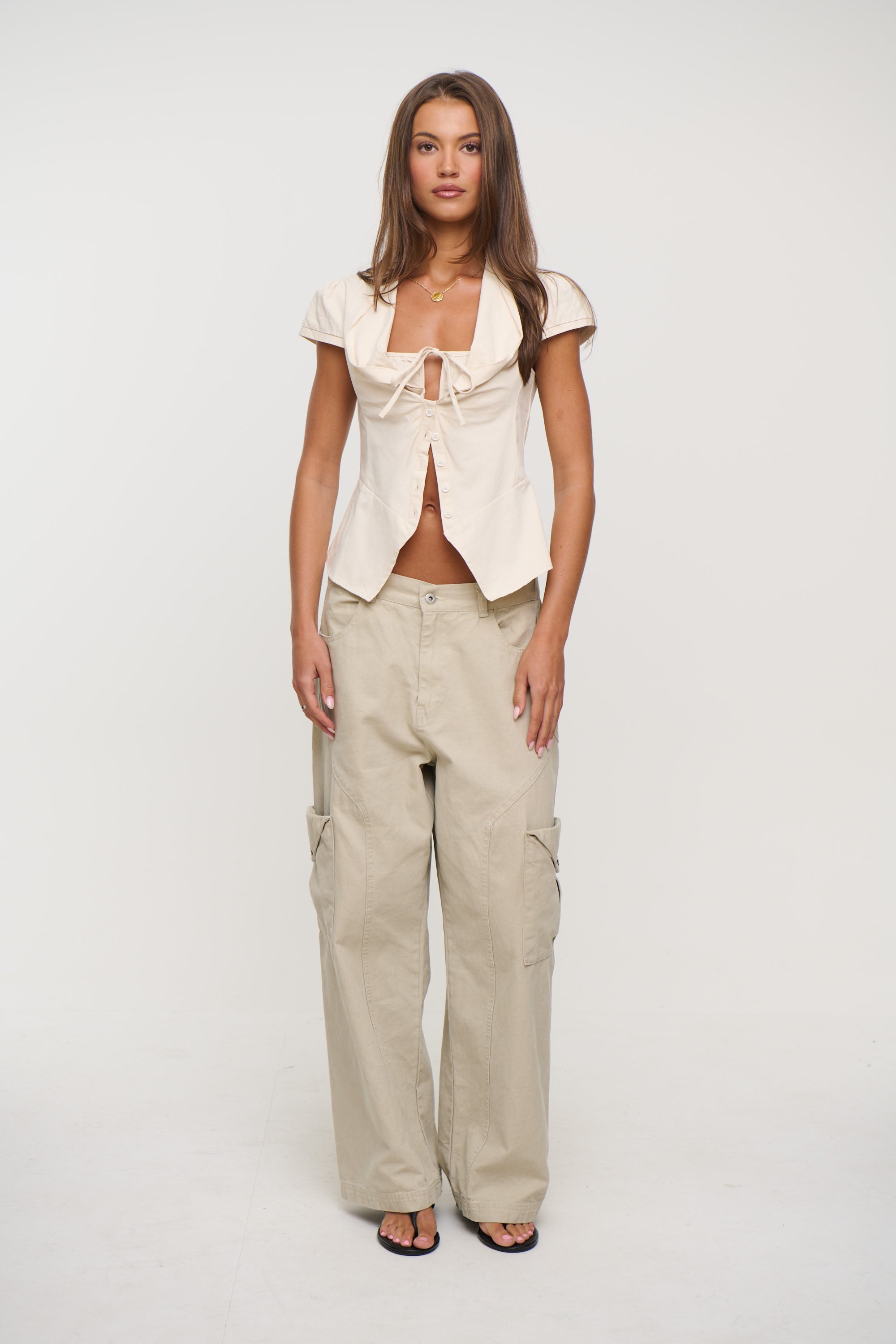 Annie Cargo Pant Stone