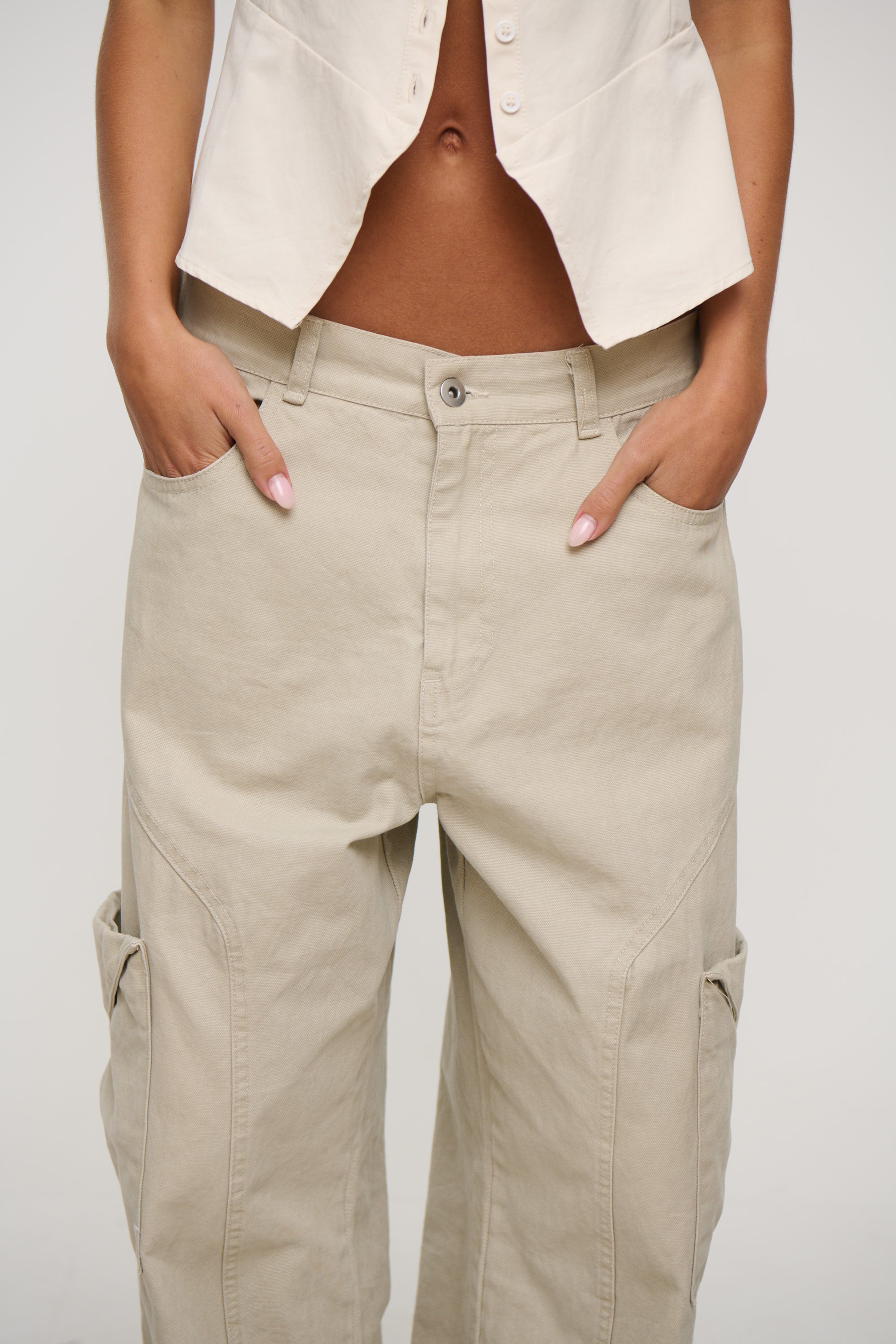 Annie Cargo Pant Stone