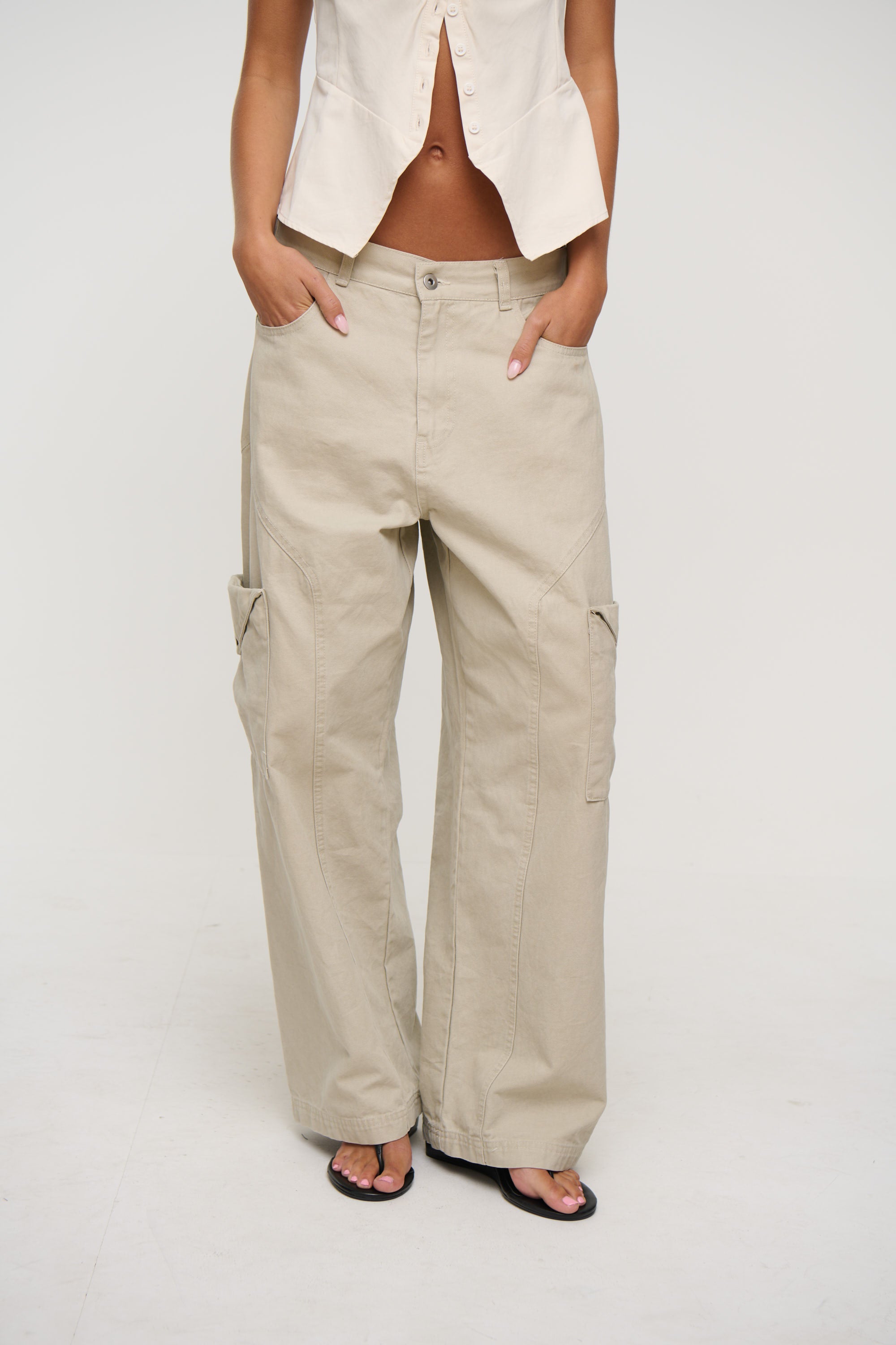 Annie Cargo Pant Stone
