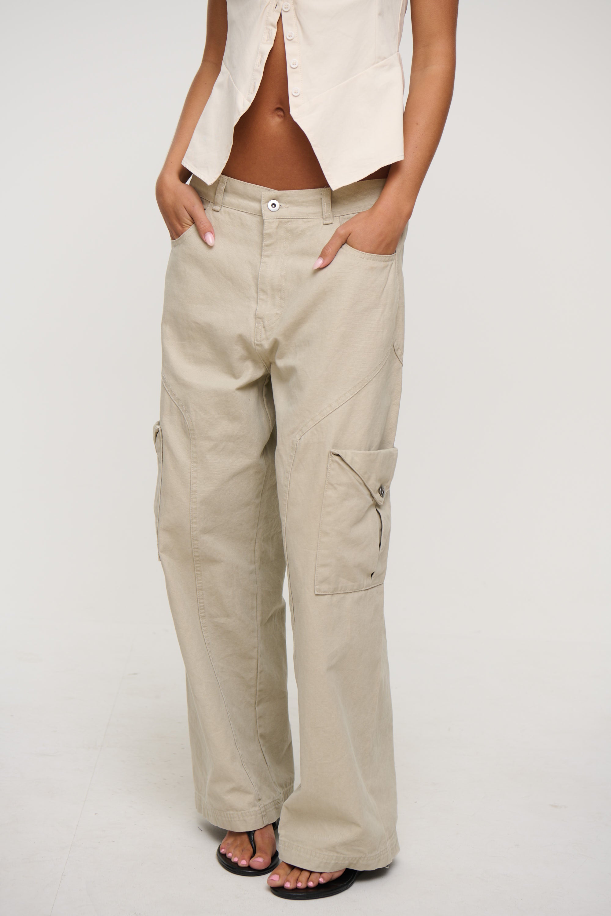 Annie Cargo Pant Stone