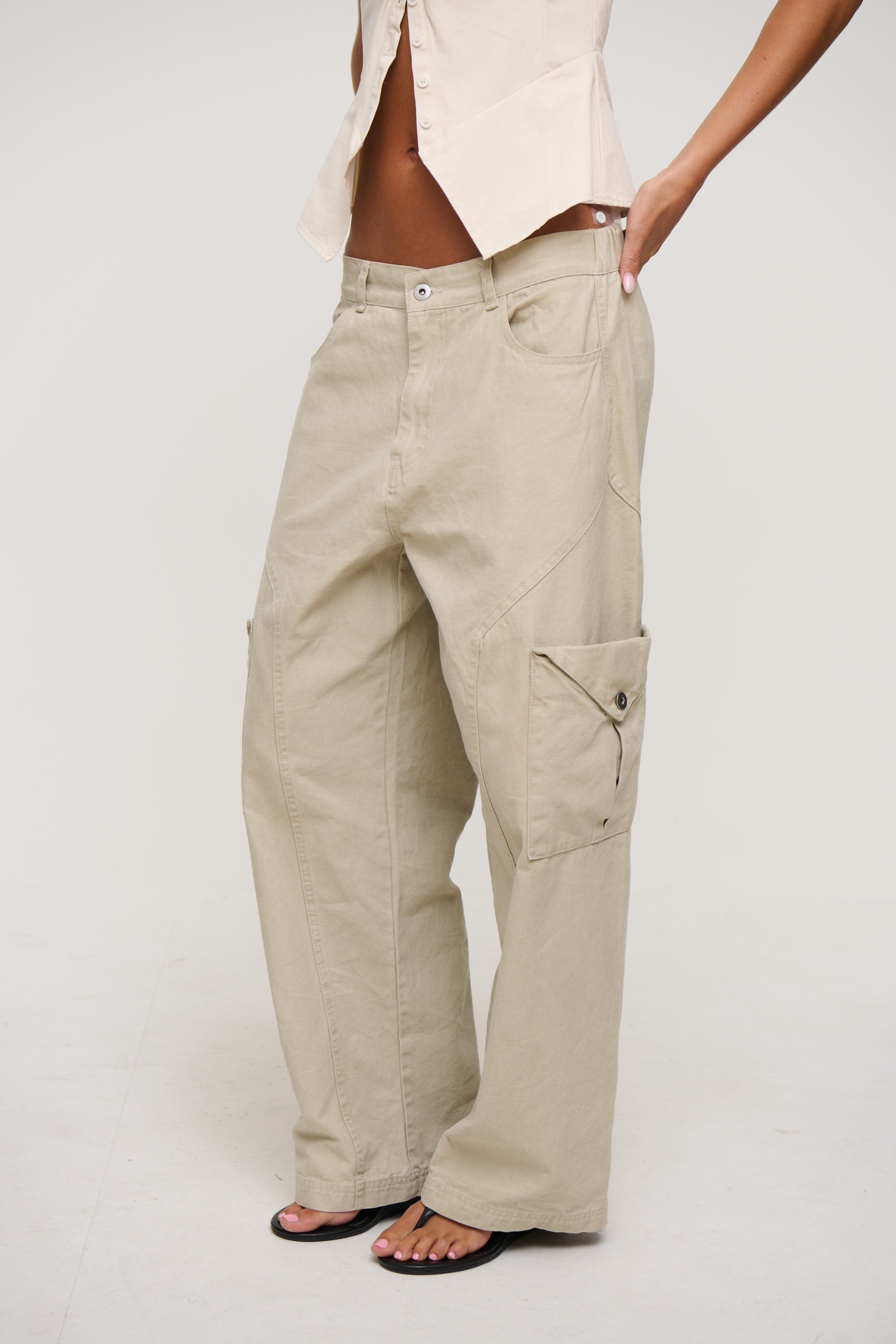 Annie Cargo Pant Stone