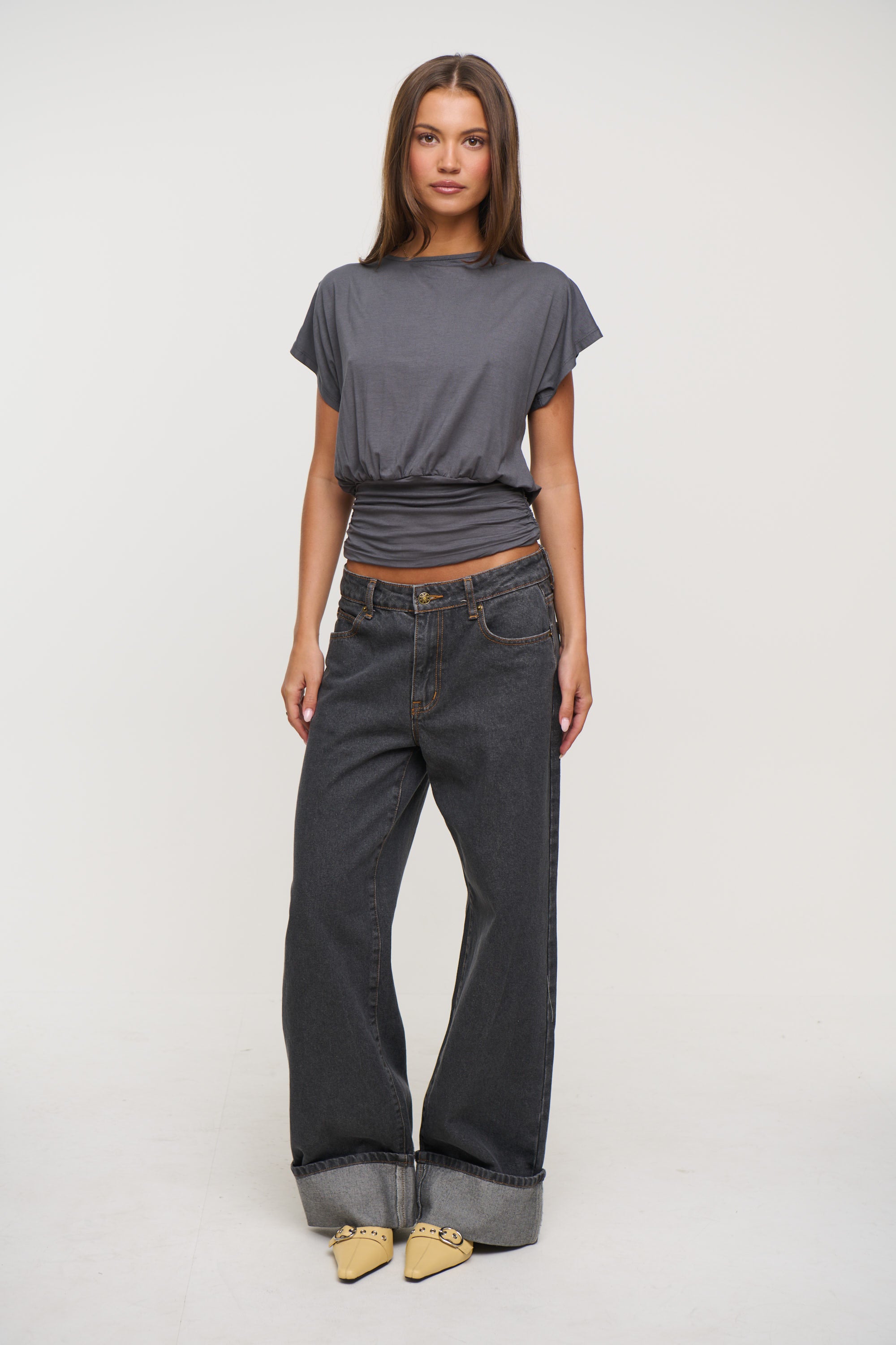 Chelsea Top Dark Grey