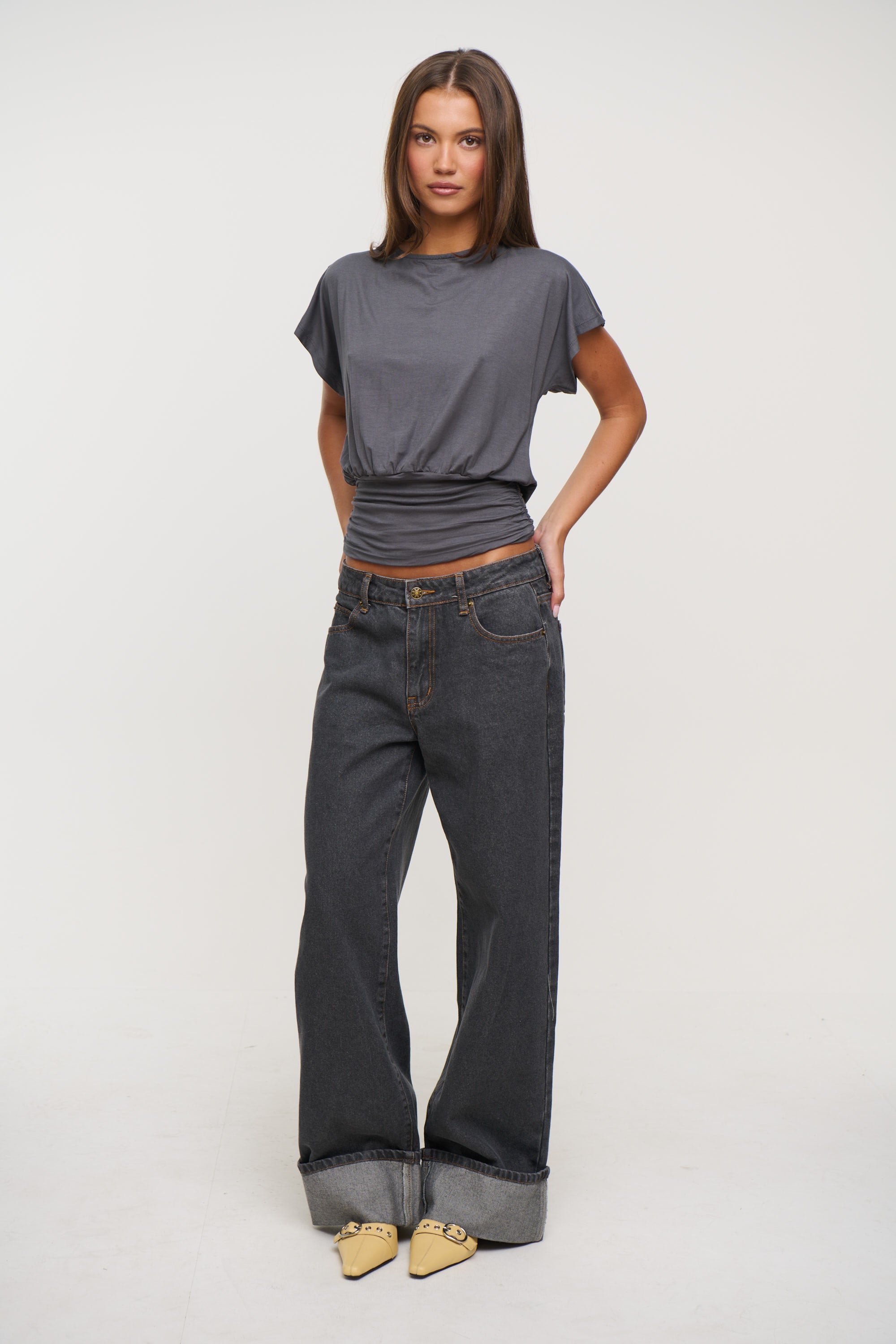 Chelsea Top Dark Grey