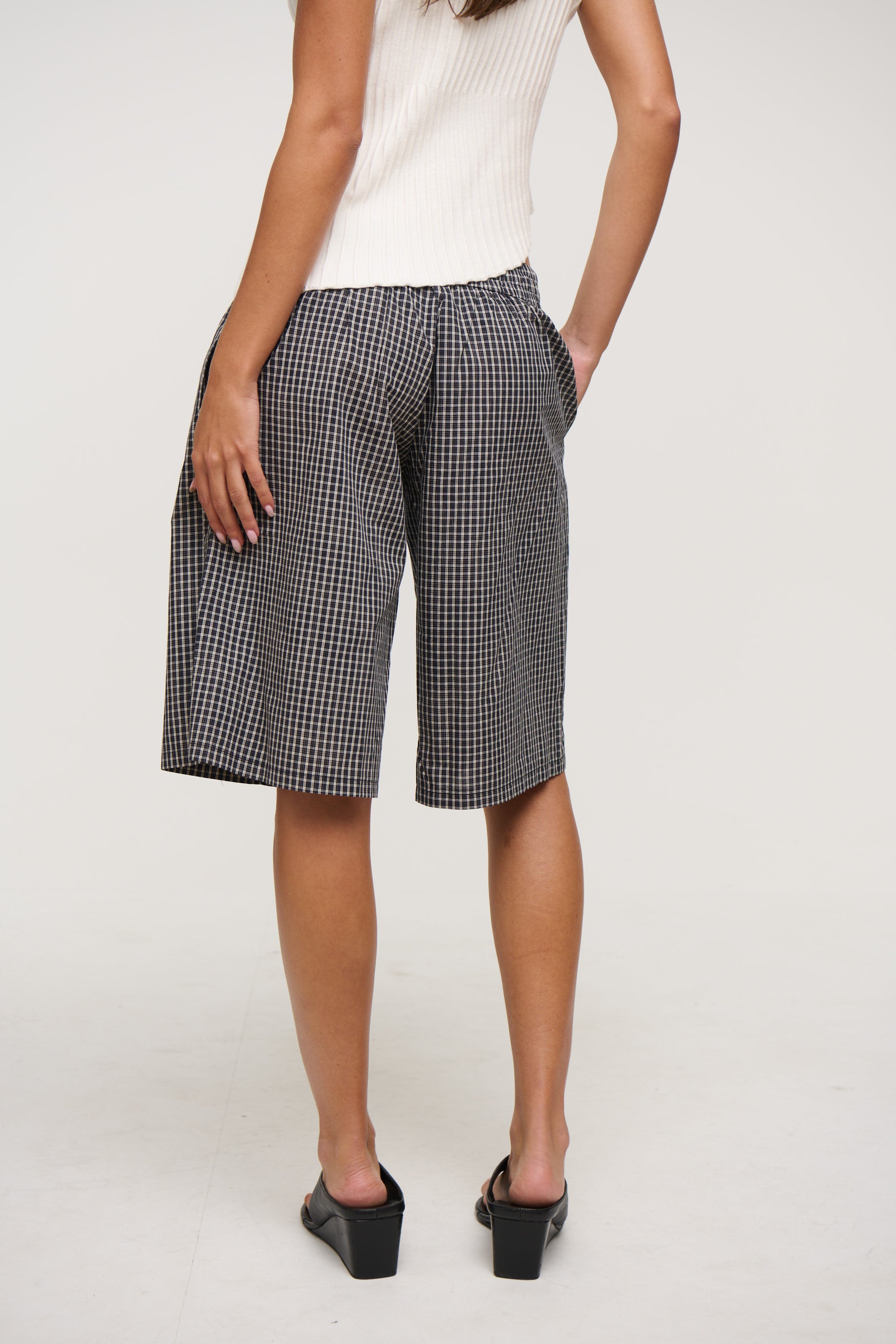 Sevigney Long Short Noir Check
