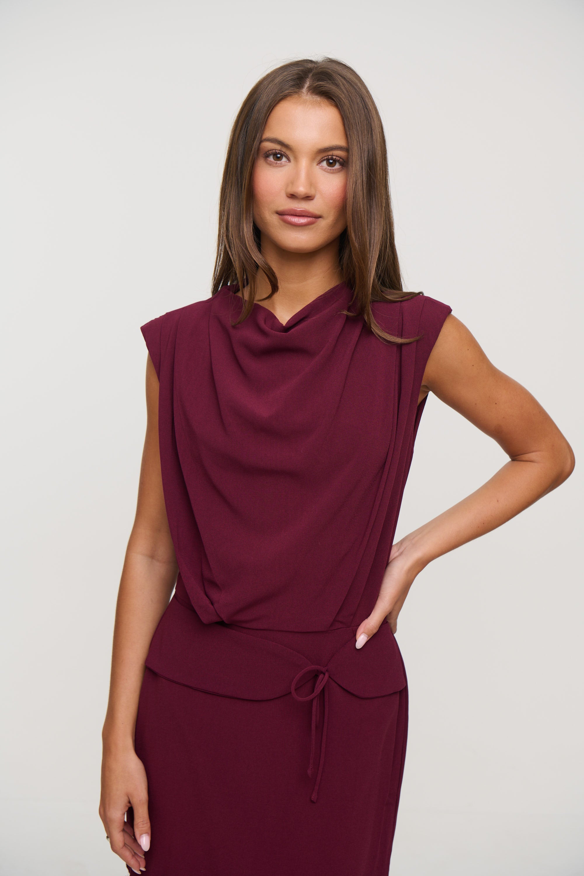 Ailani Mini Dress Wine