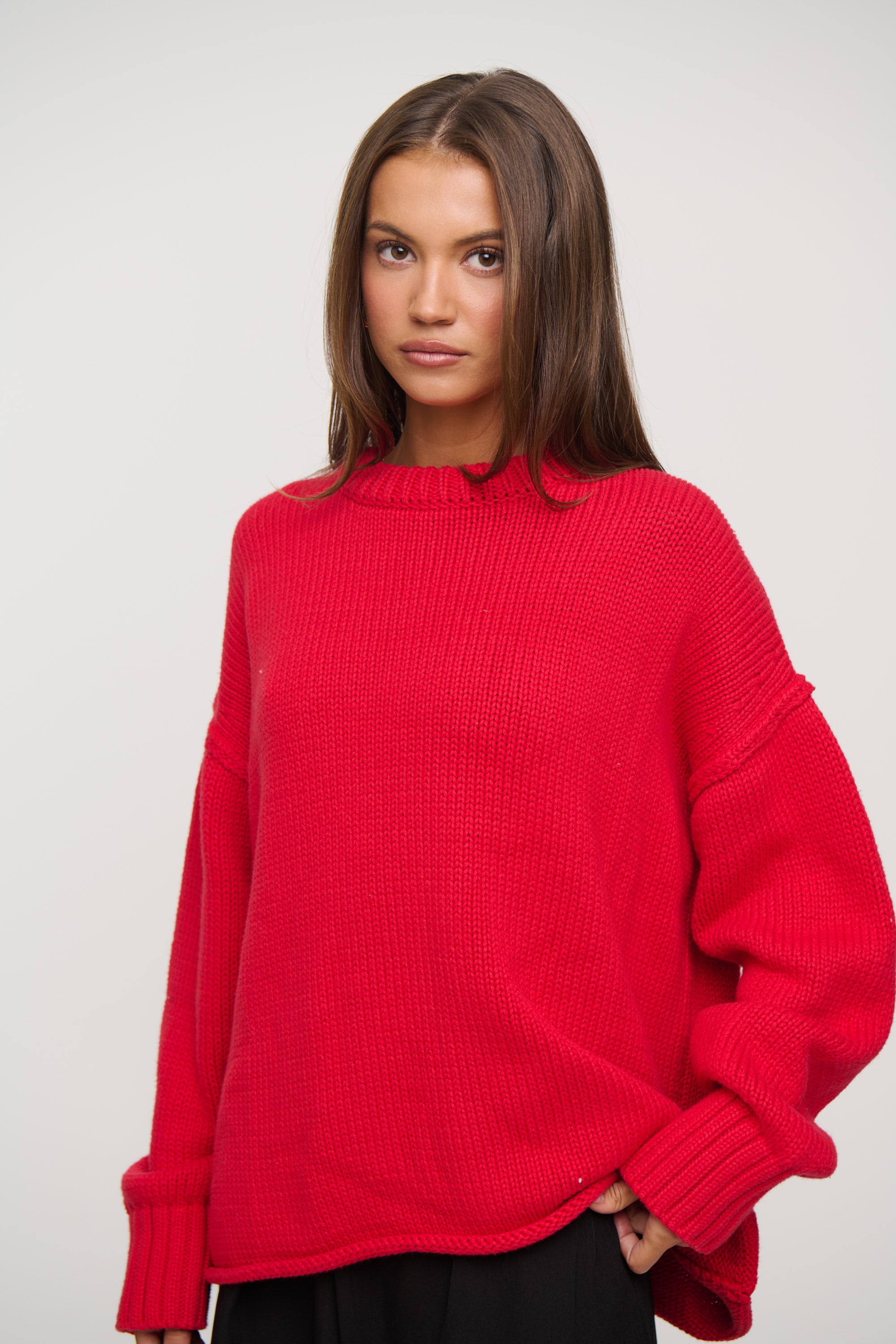 Nikova Knit Jumper Cherry