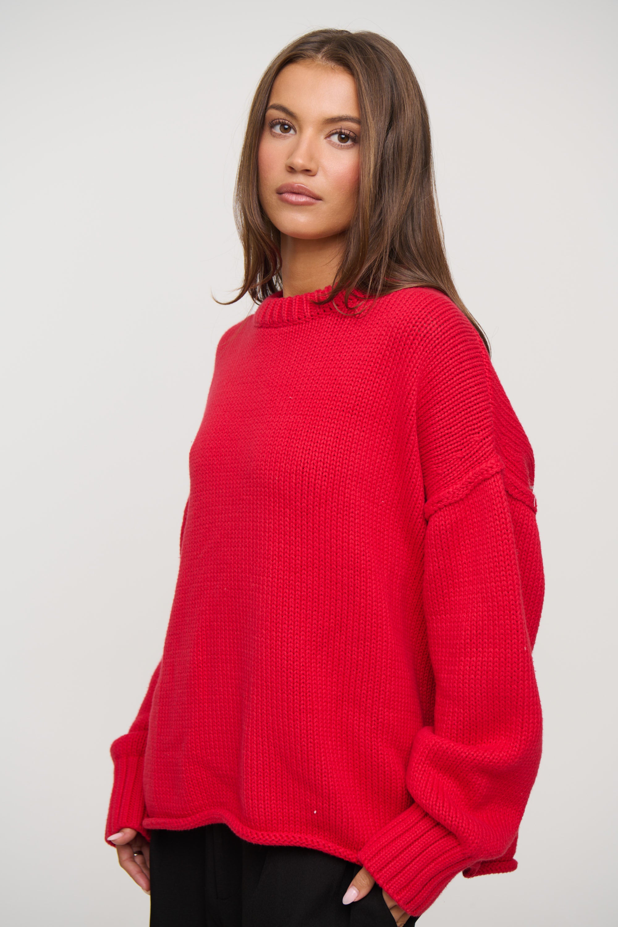 Nikova Knit Jumper Cherry
