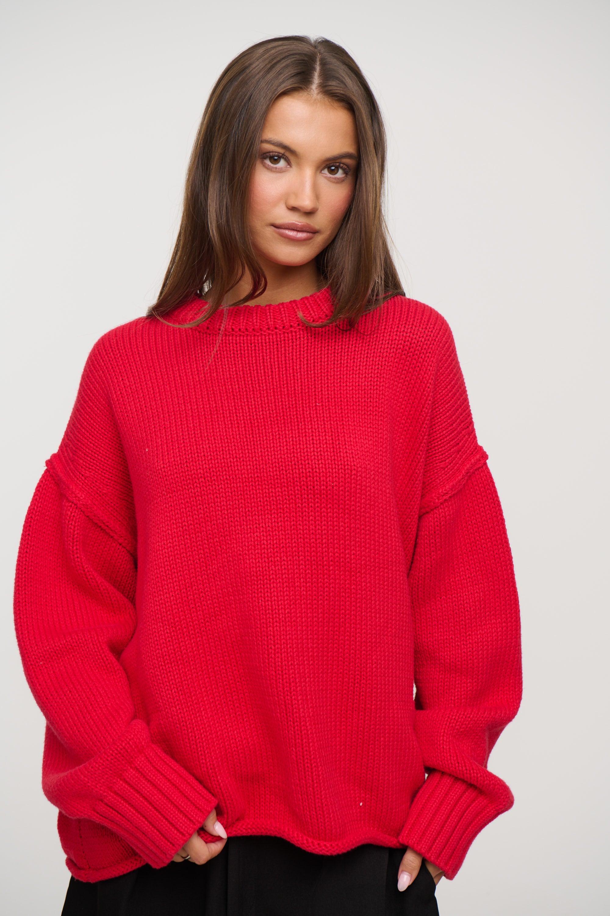Nikova Knit Jumper Cherry