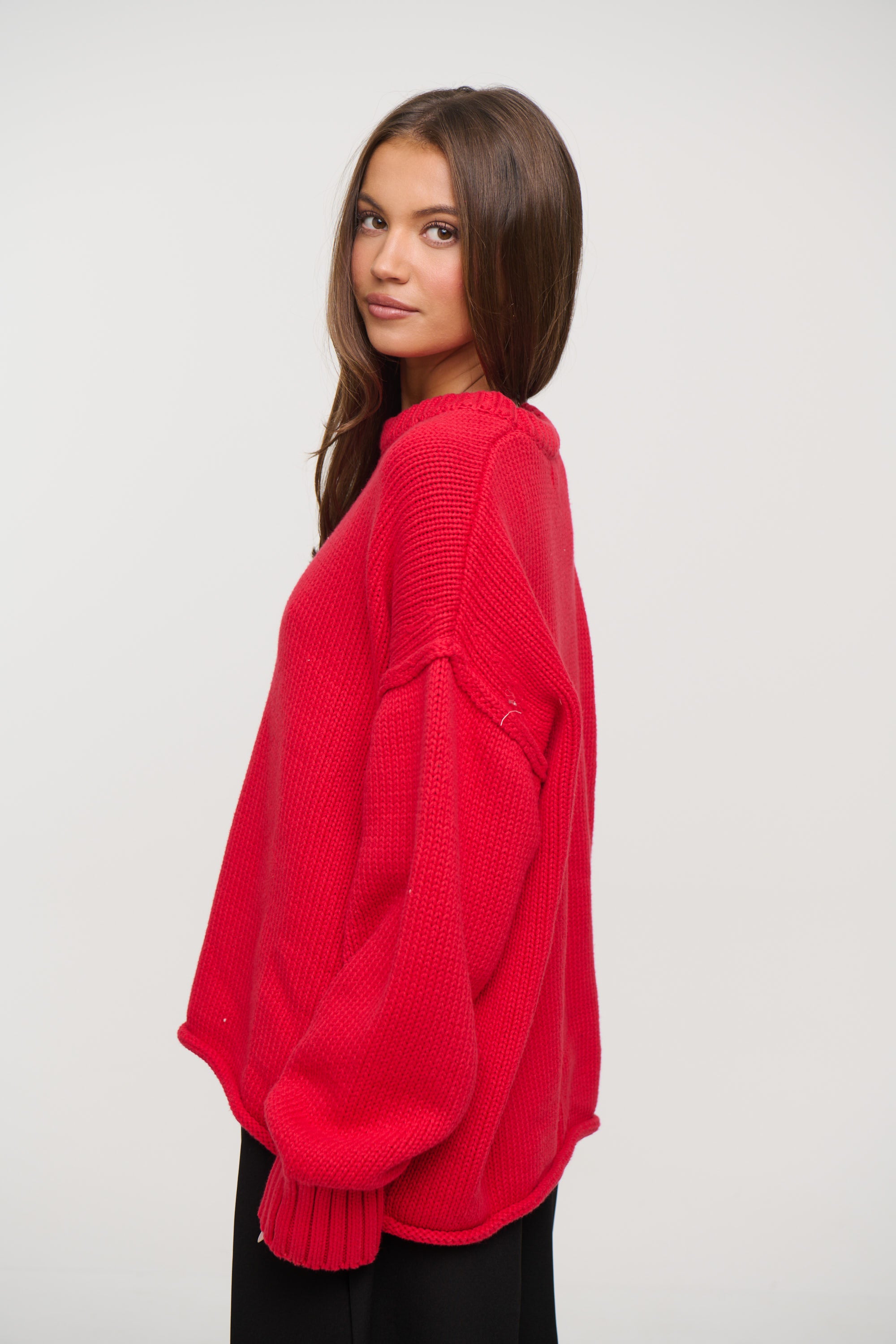 Nikova Knit Jumper Cherry