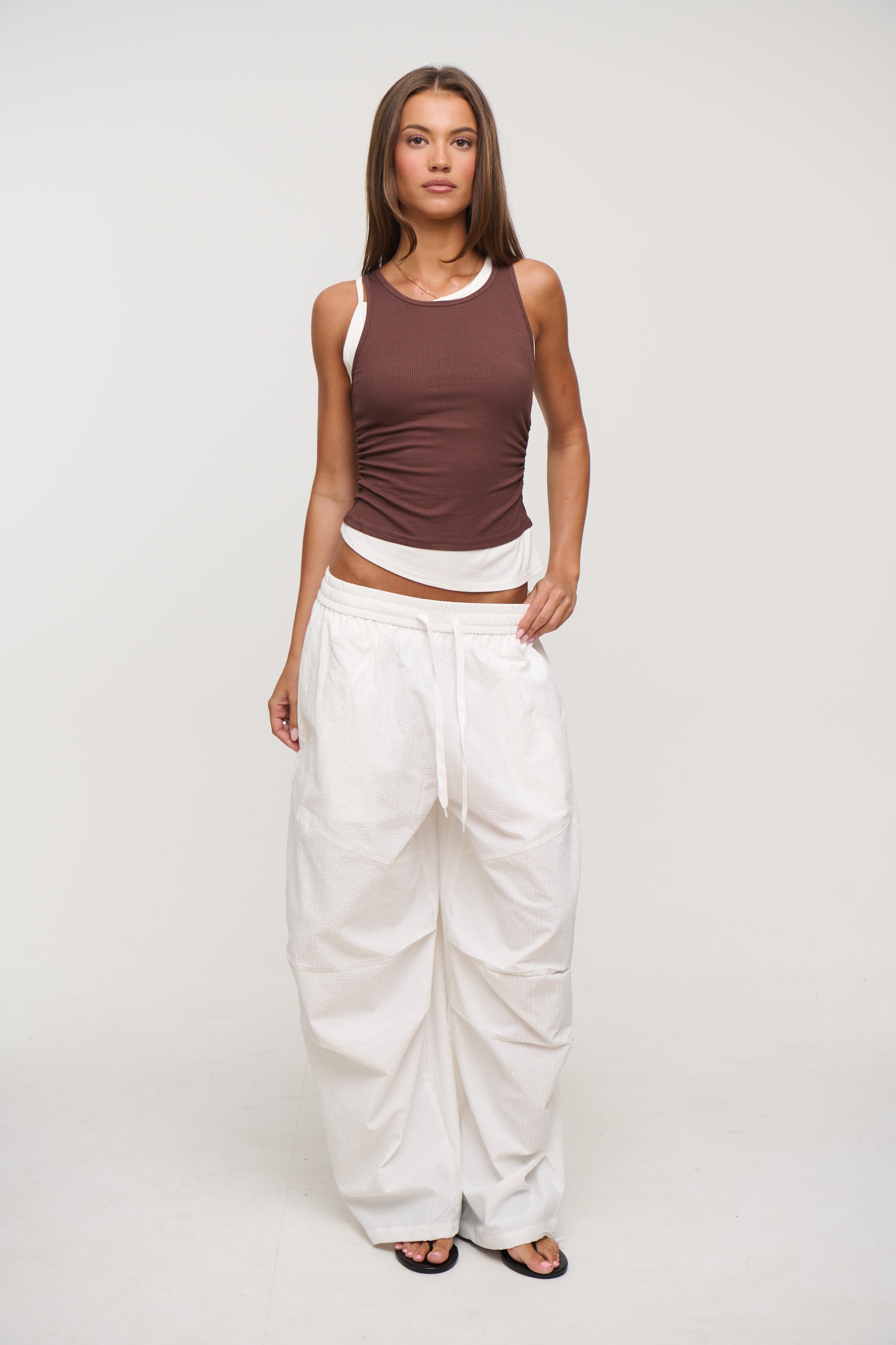 Nikita Layered Tank Chocolate