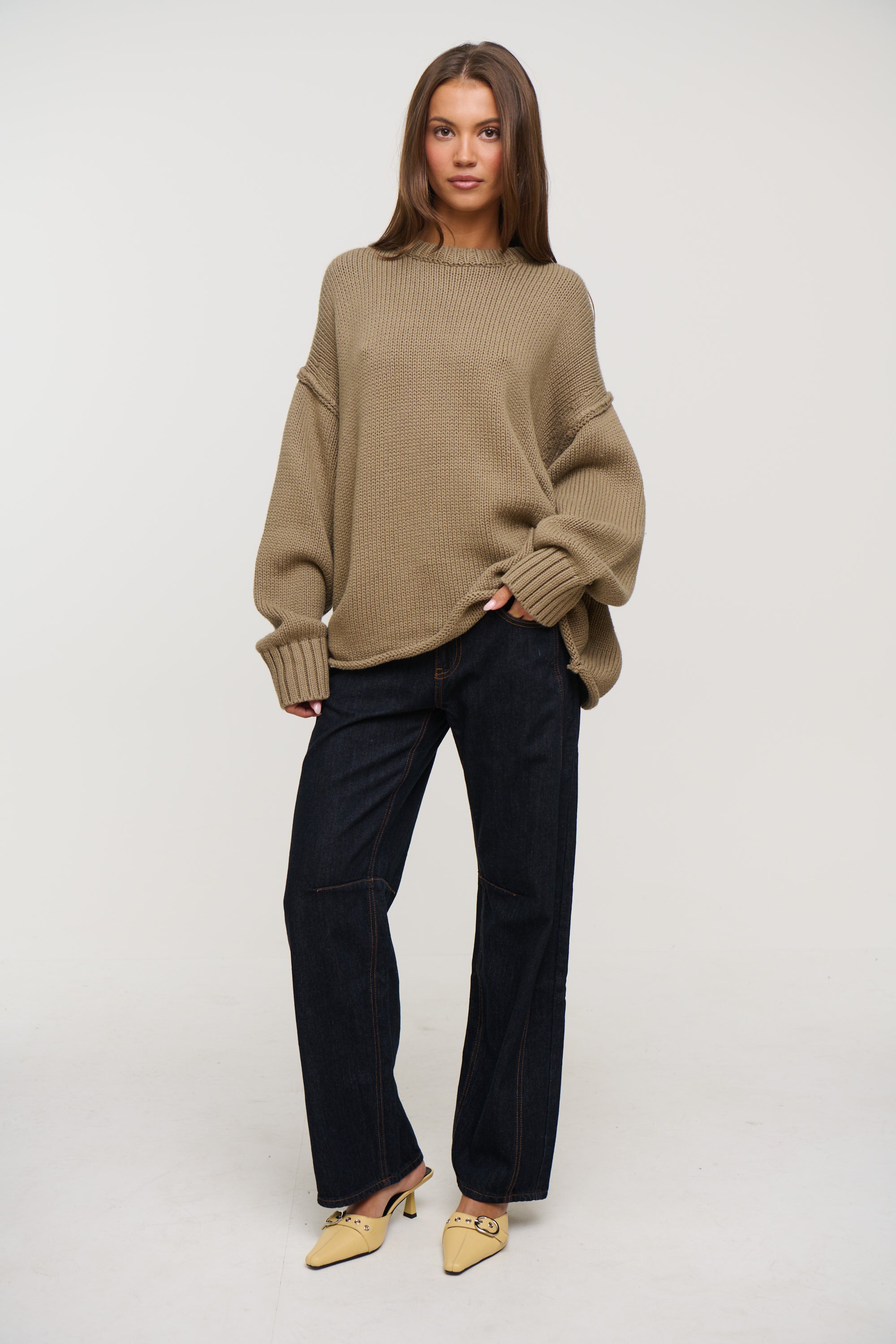Nikova Knit Jumper Taupe