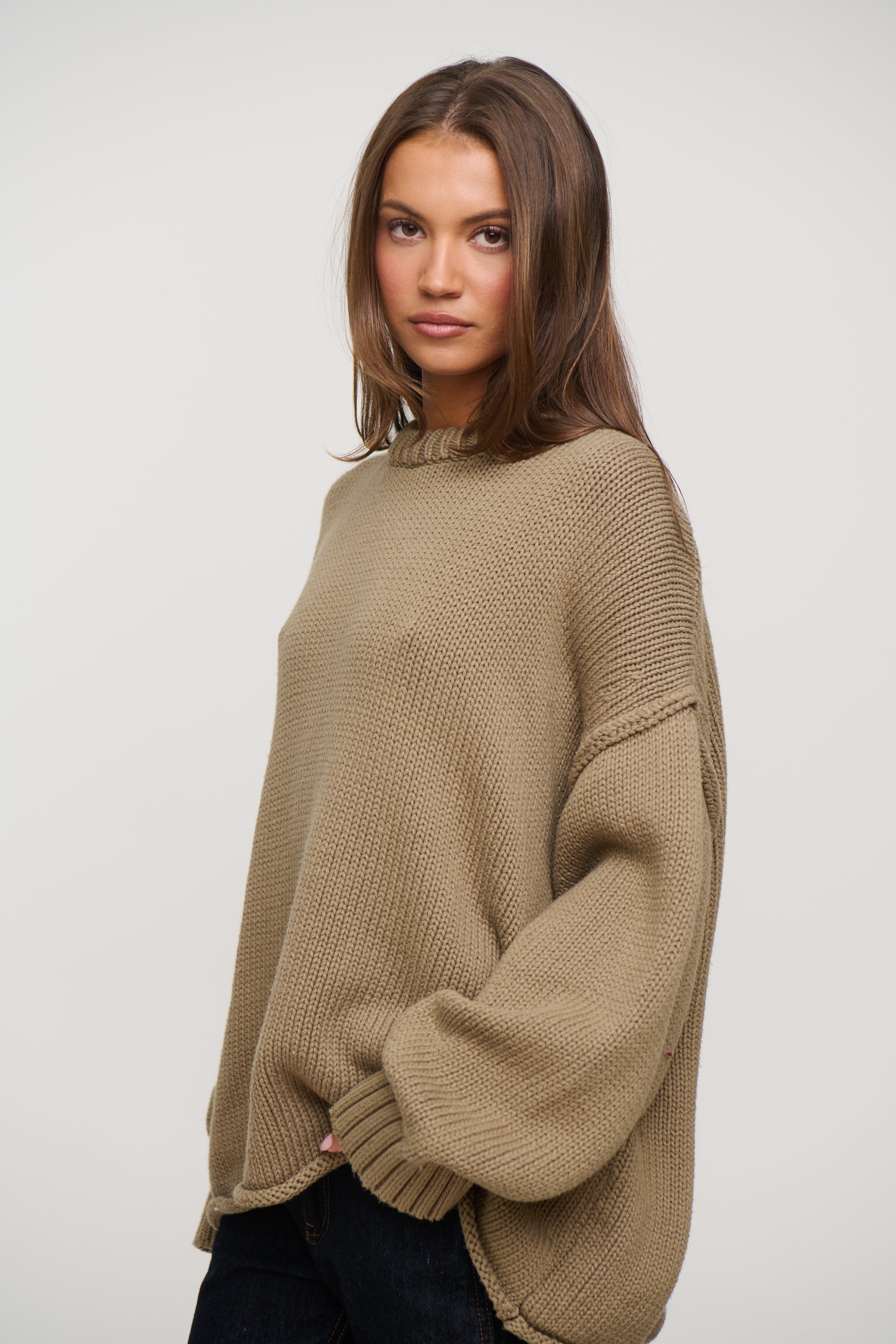Nikova Knit Jumper Taupe