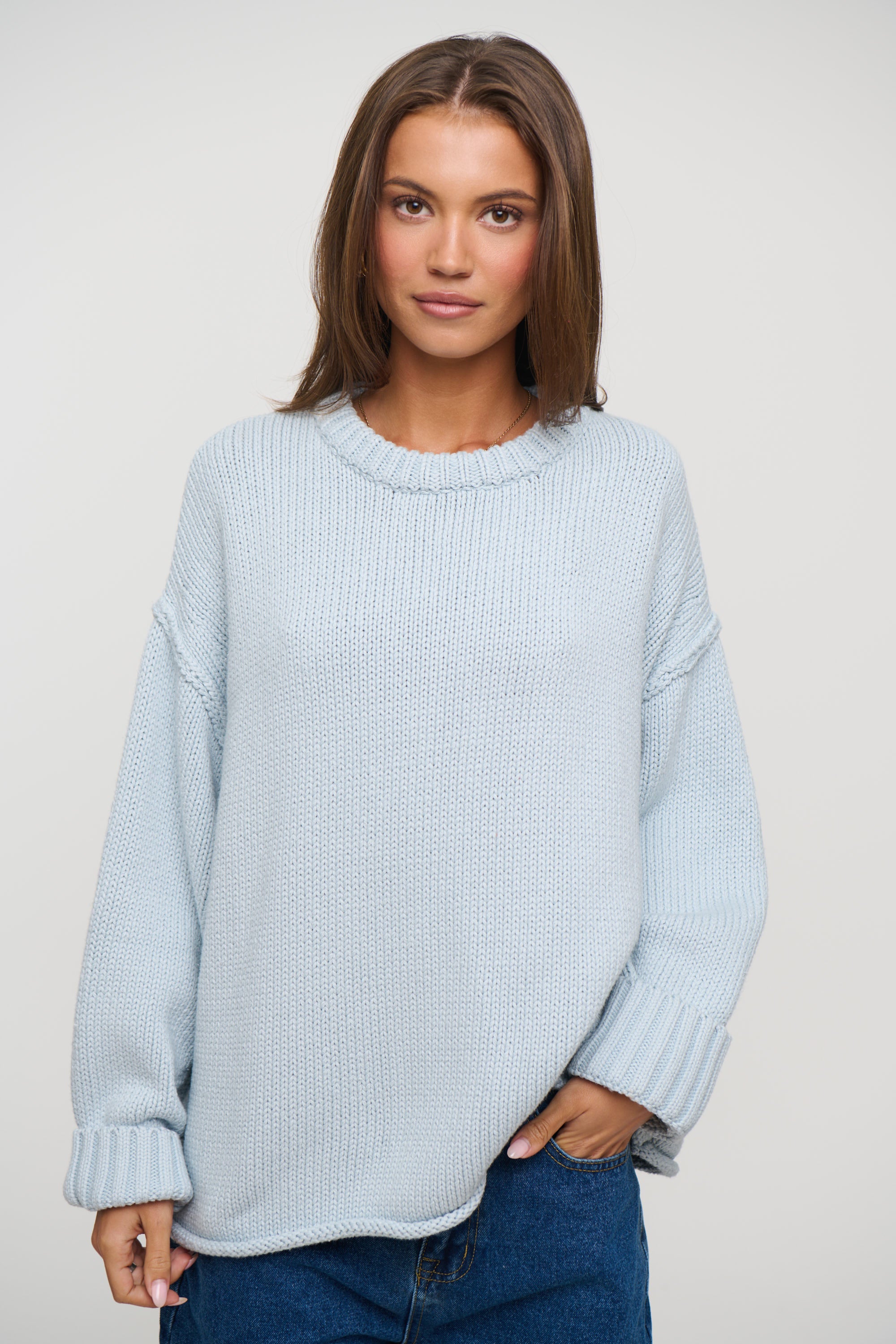 Nikova Knit Jumper Sky