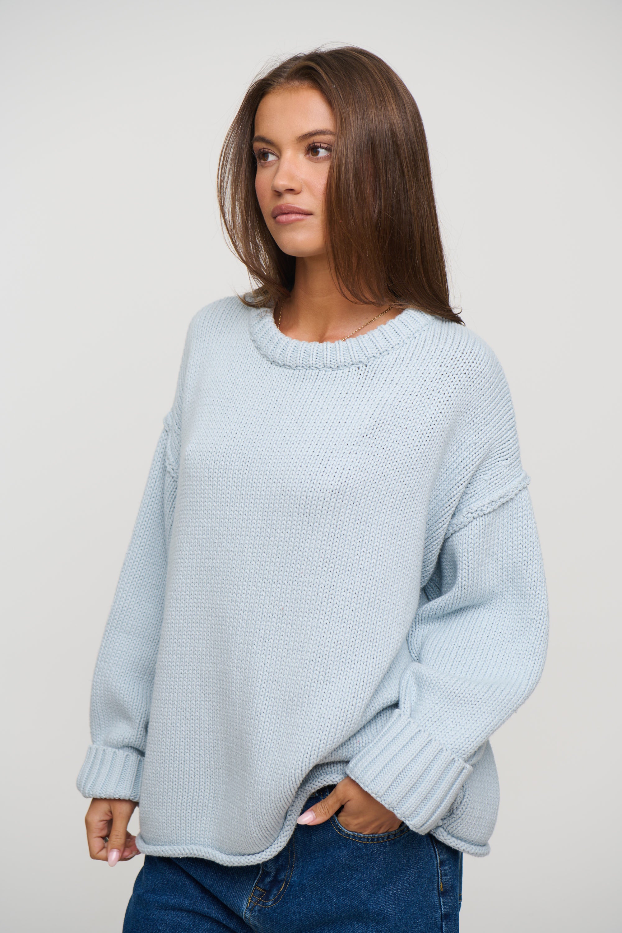 Nikova Knit Jumper Sky