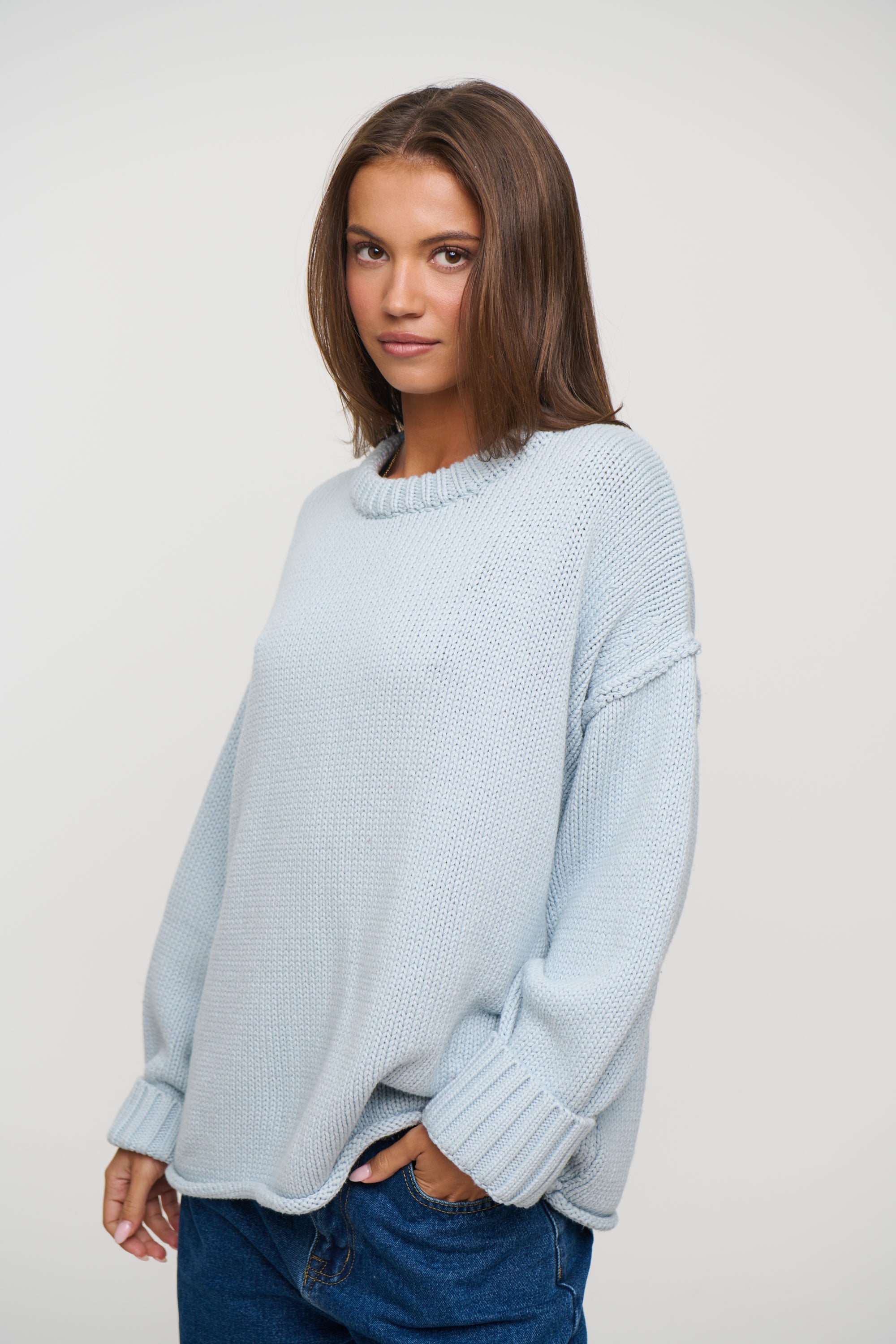 Nikova Knit Jumper Sky