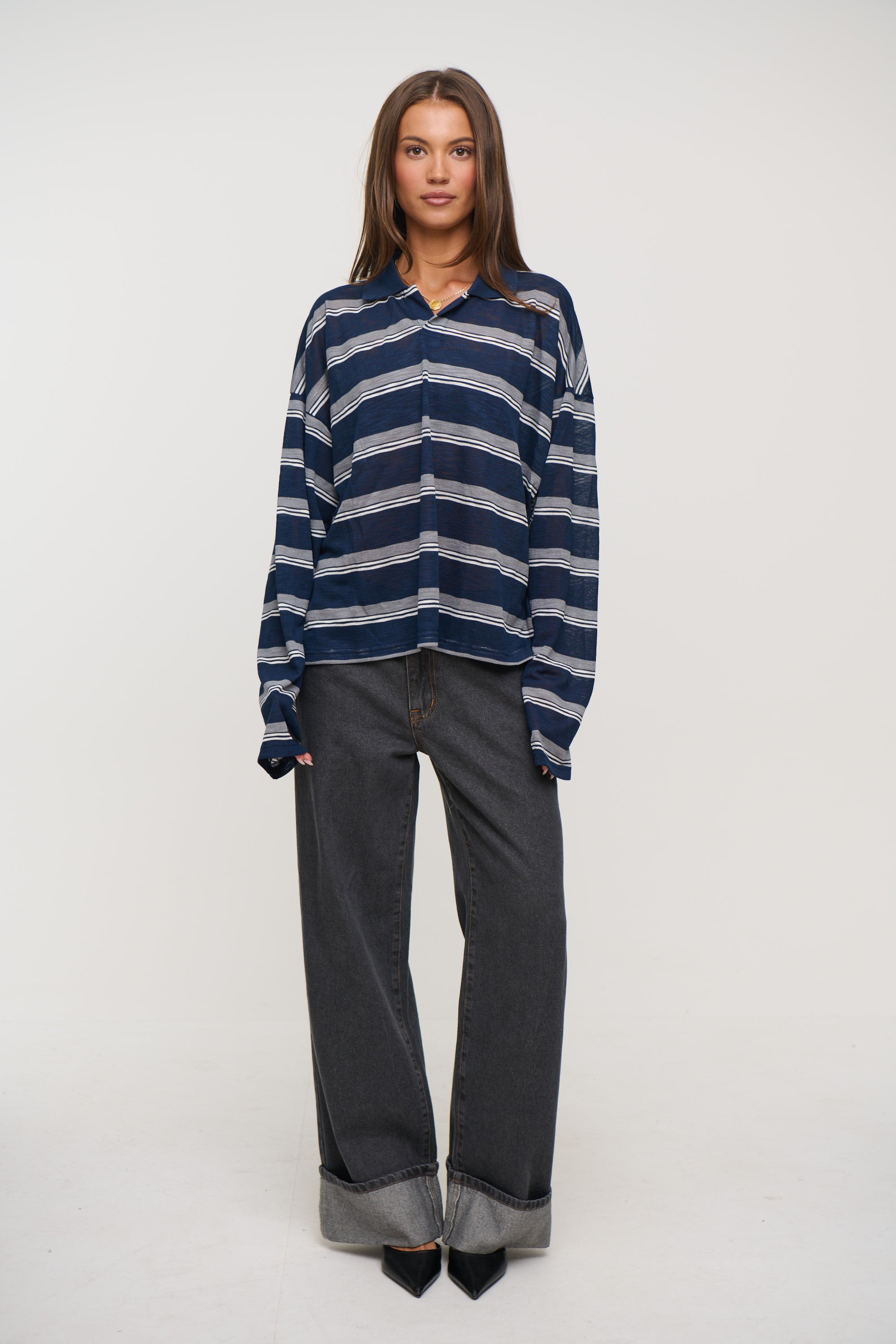 Rebels Jersey Navy Stripe