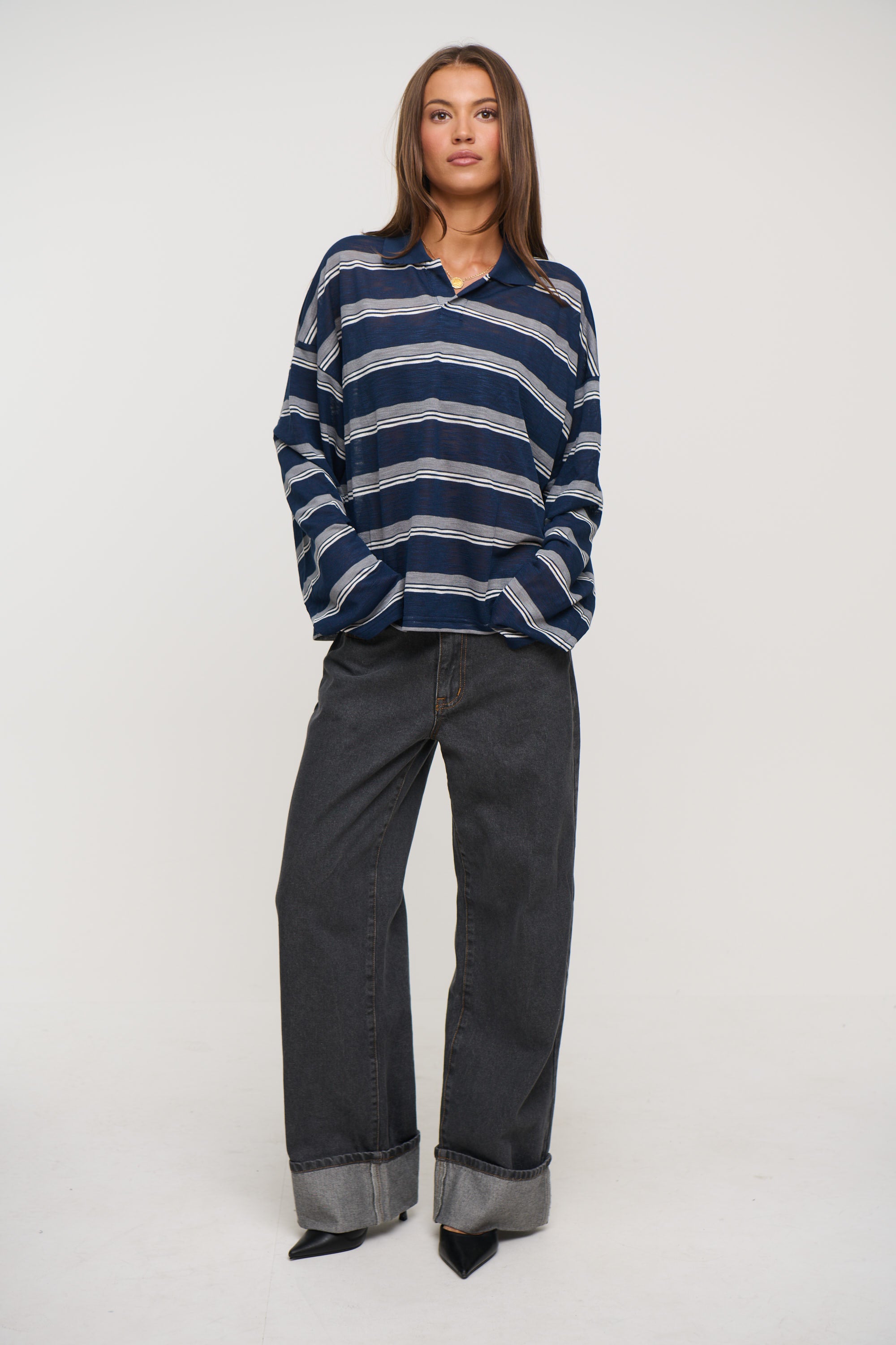 Rebels Jersey Navy Stripe