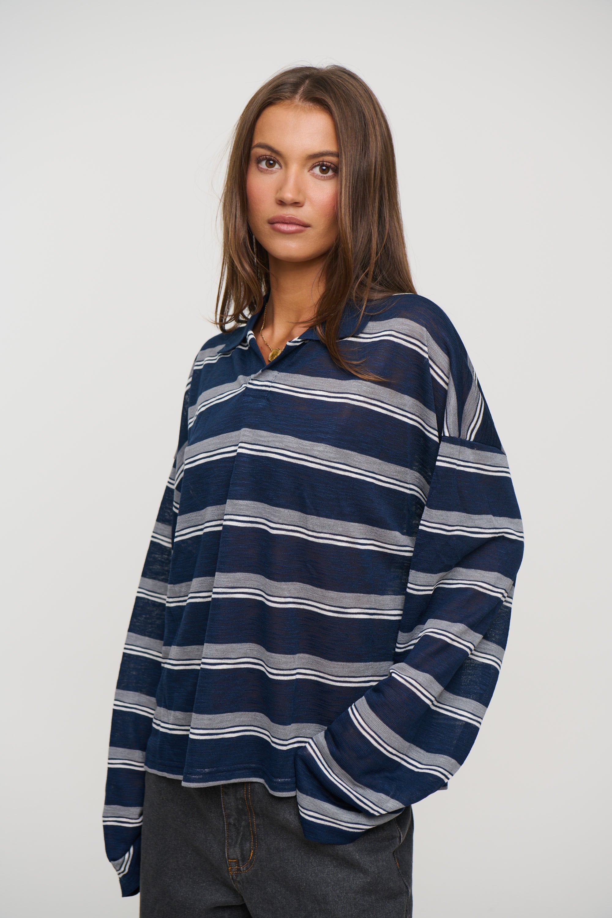Rebels Jersey Navy Stripe