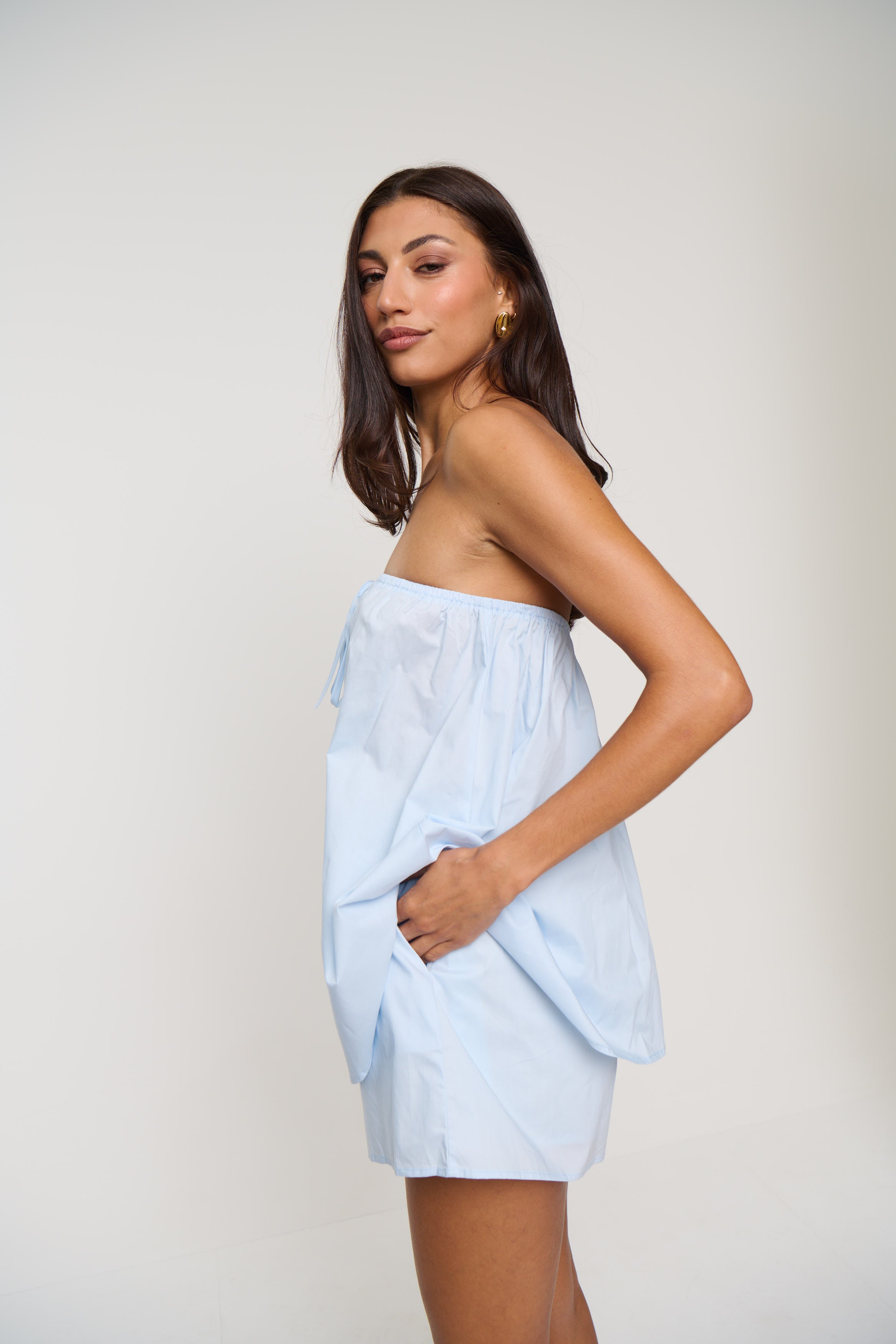 Zuri Strapless Set Sky