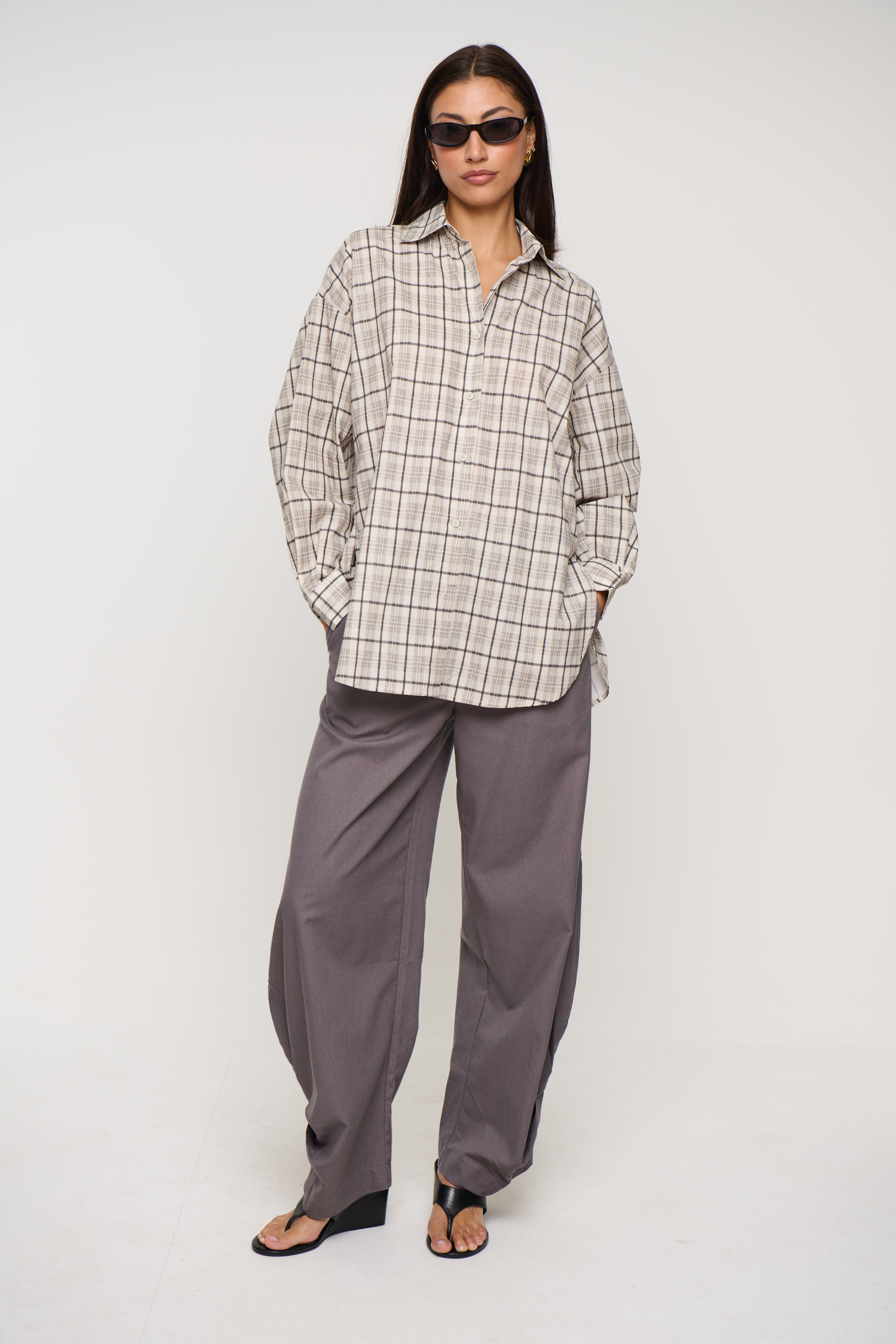 Zaria Shirt Light Grey