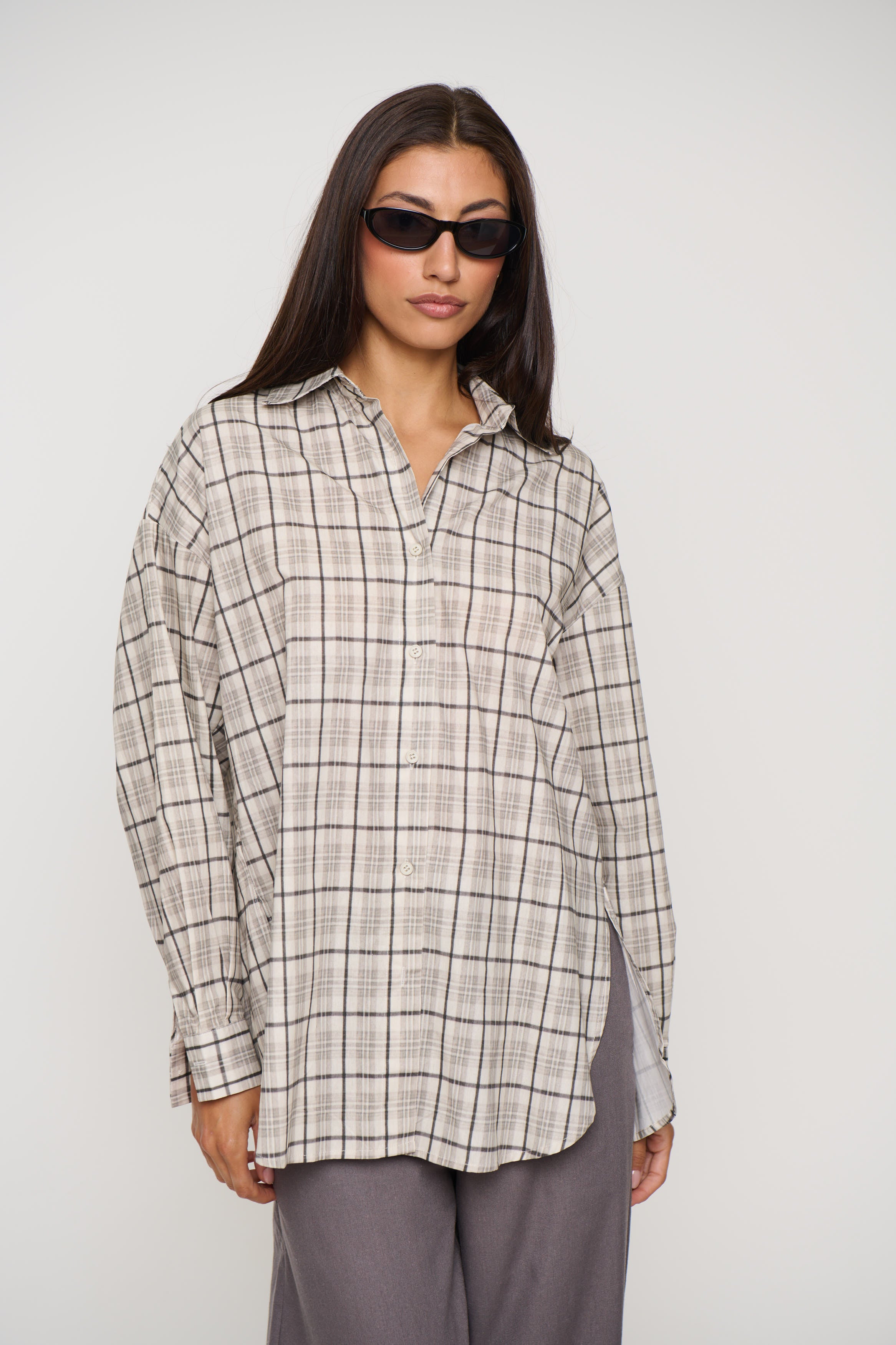 Zaria Shirt Light Grey