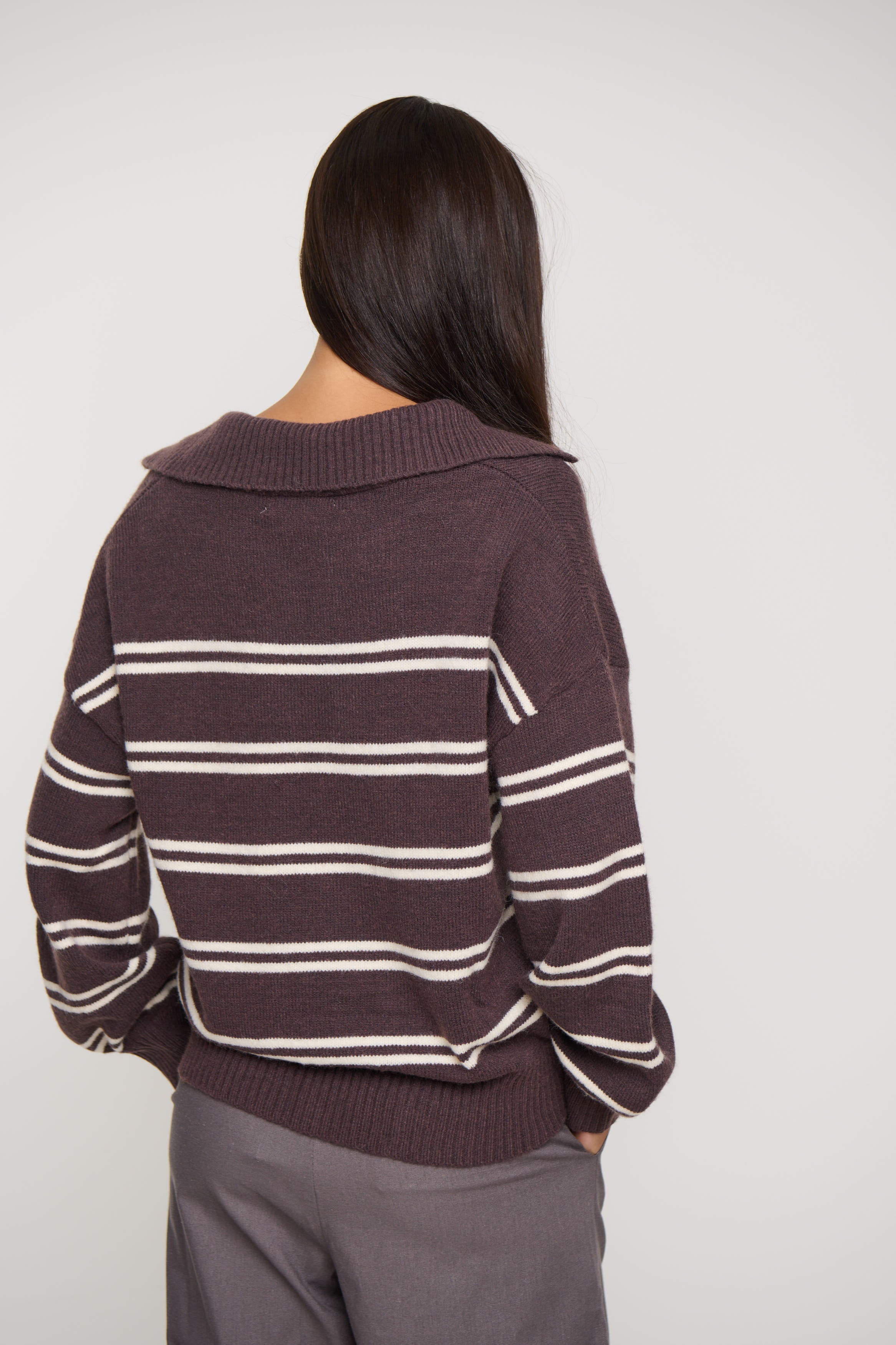 Pina Knitted Polo Chocolate