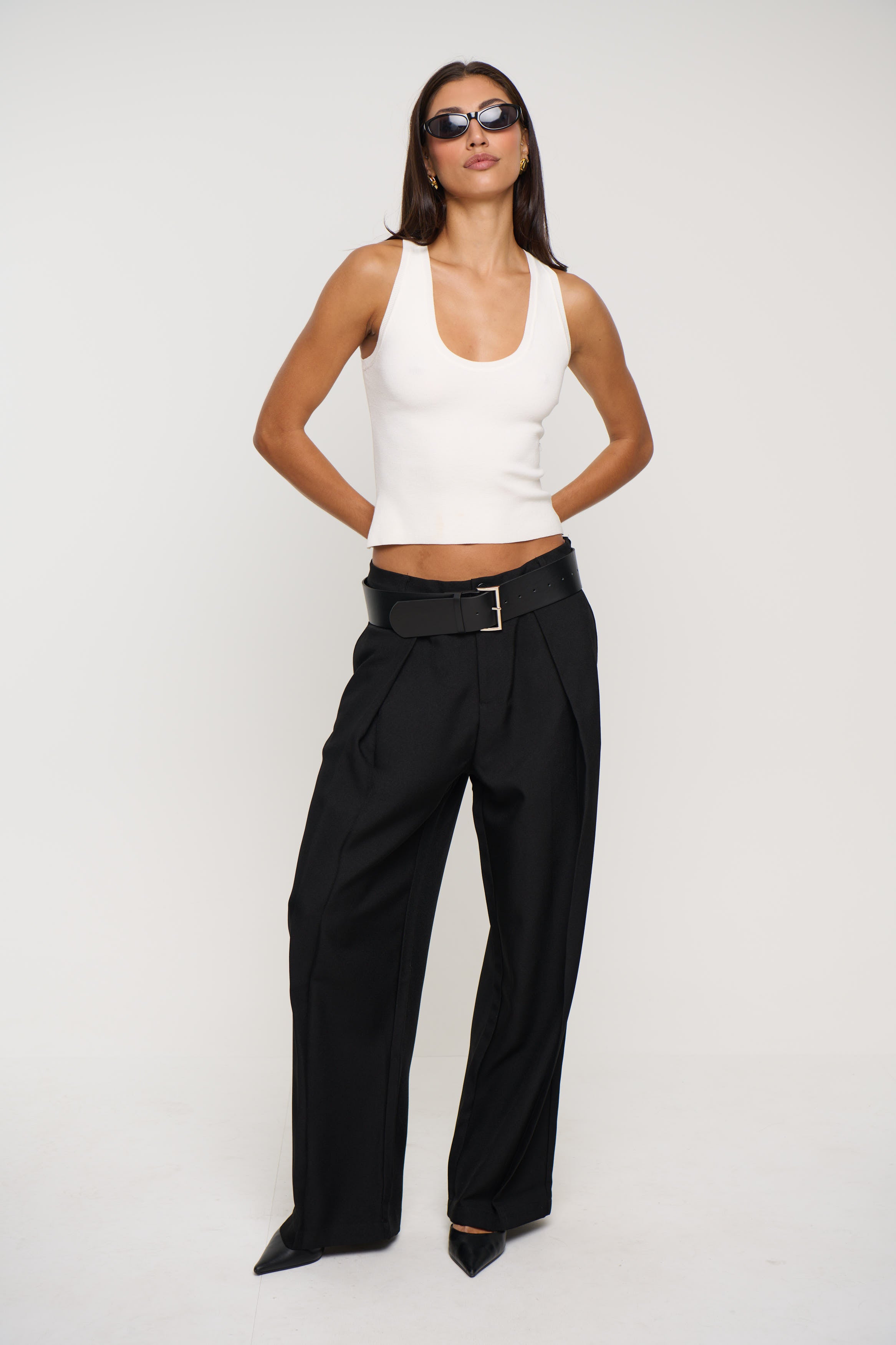 Unisex Josh Baggy Pant Black