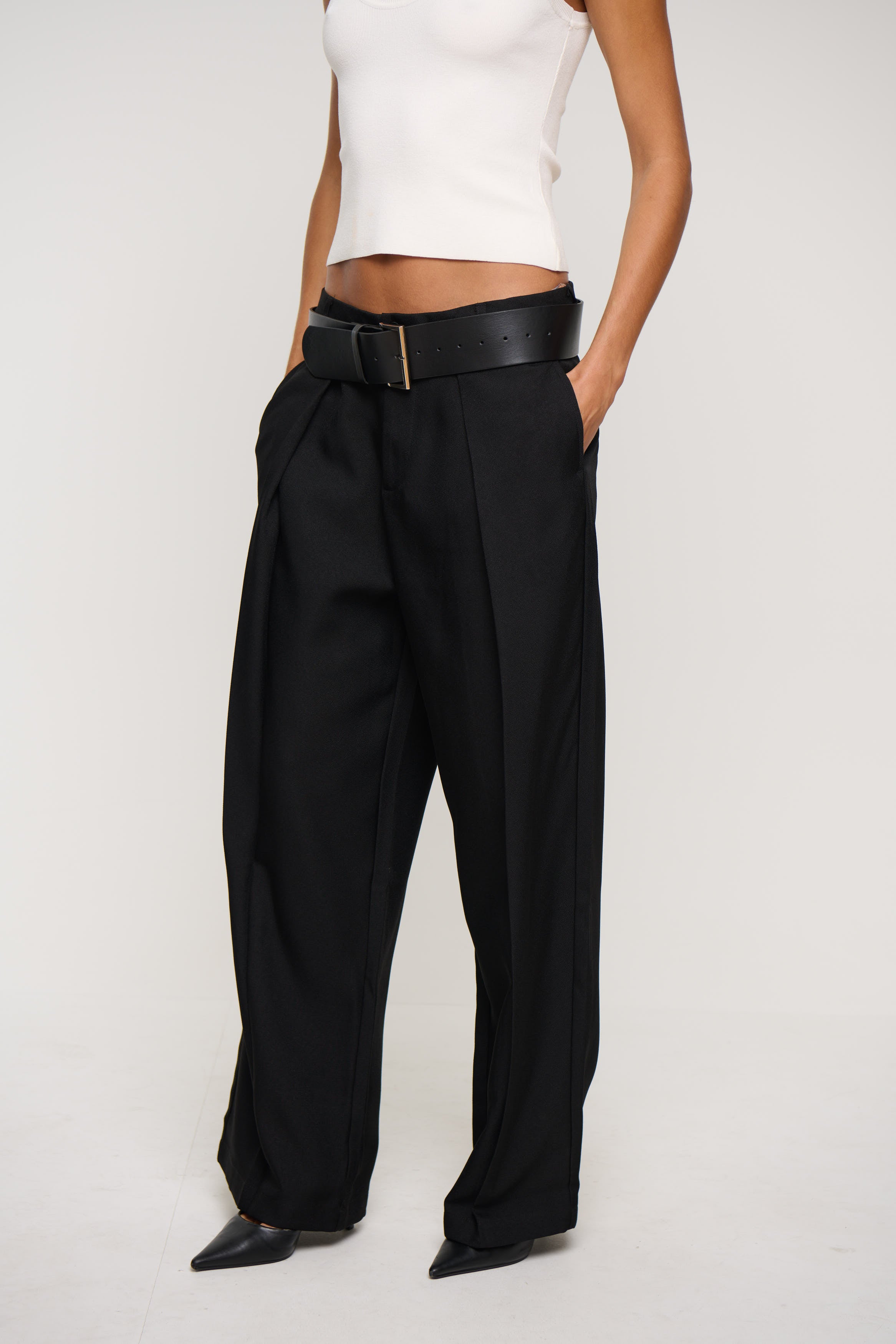 Unisex Josh Baggy Pant Black