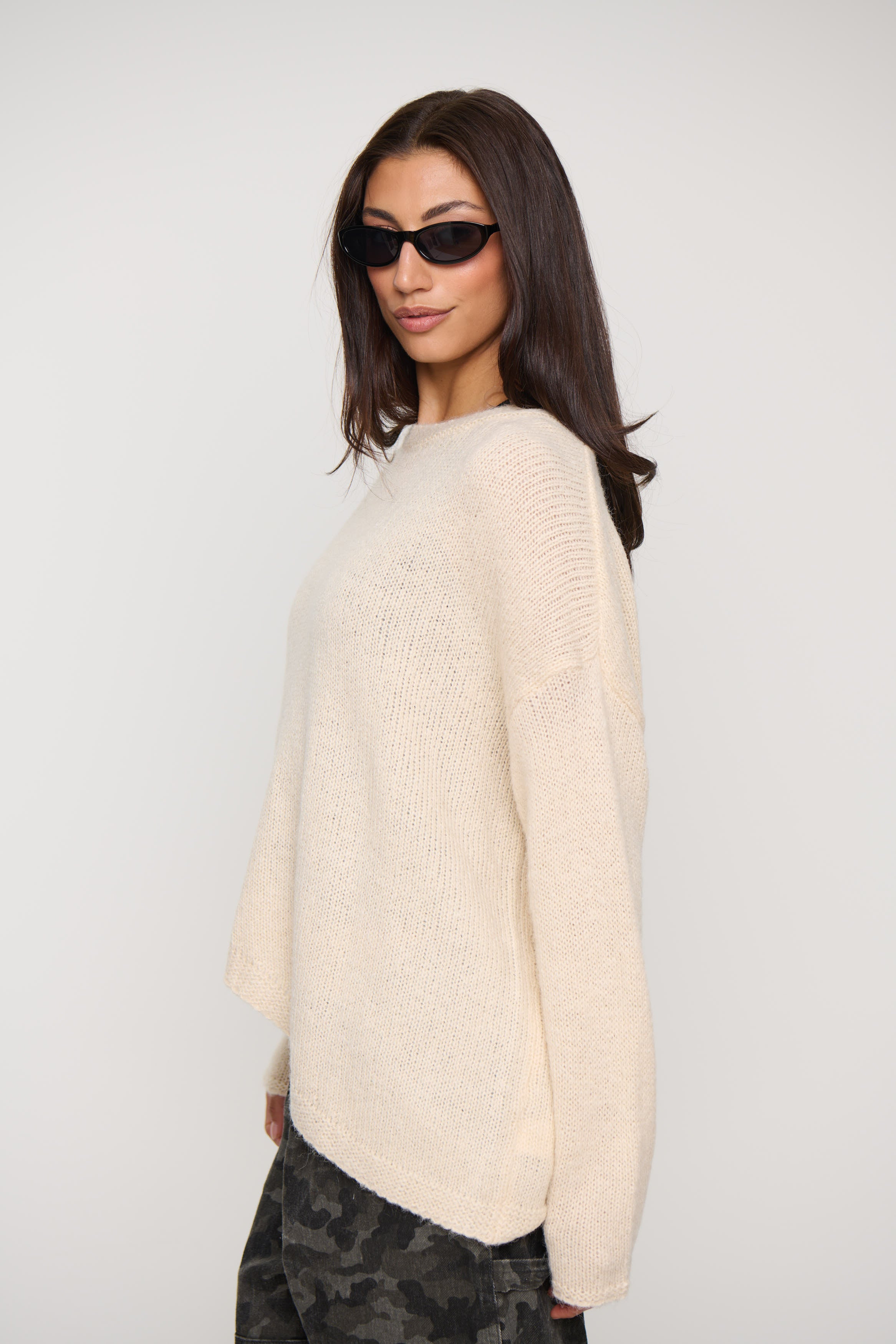 Nellie Relaxed Knit Beige
