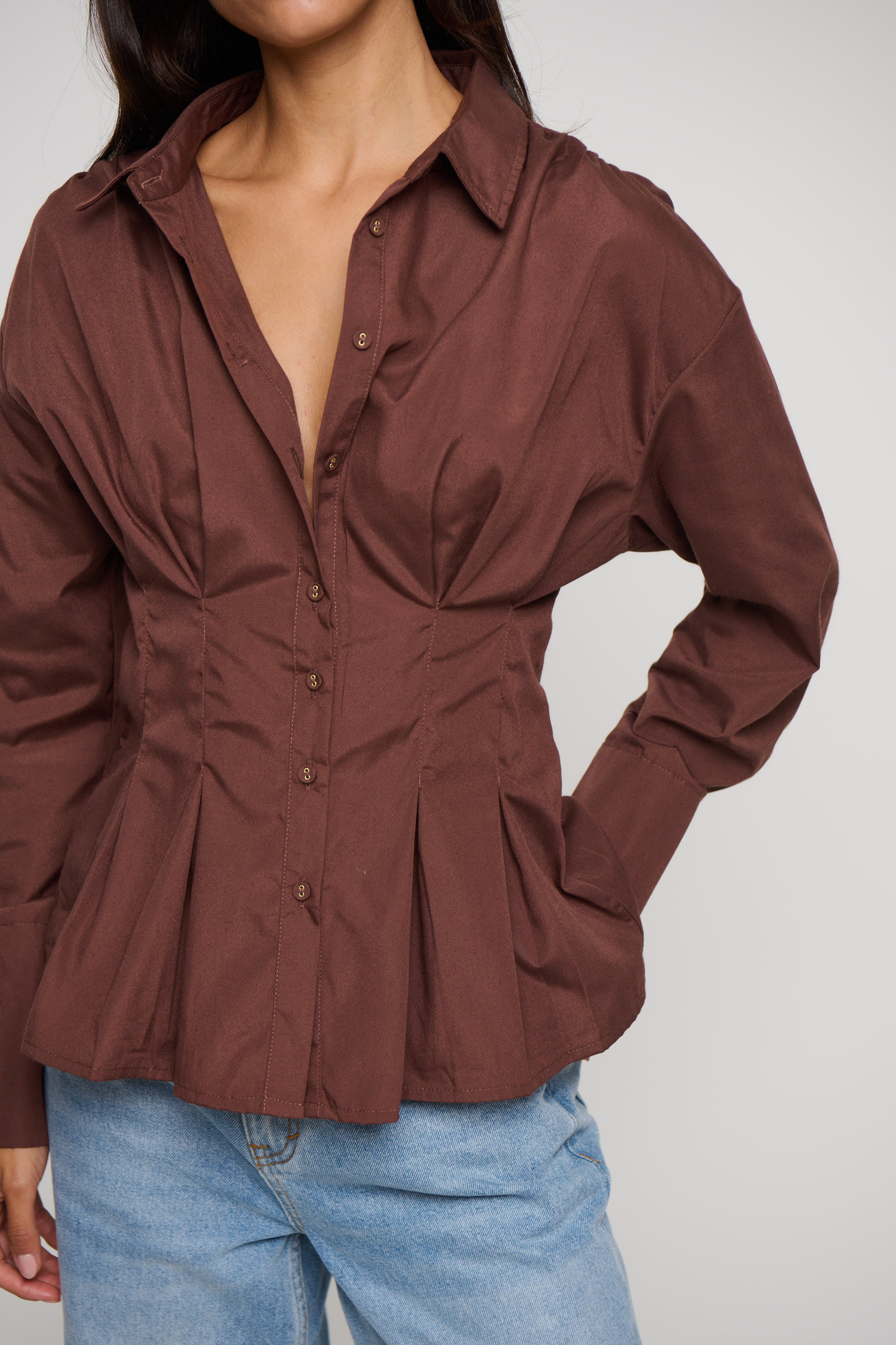 Jaymie Shirt Chocolate