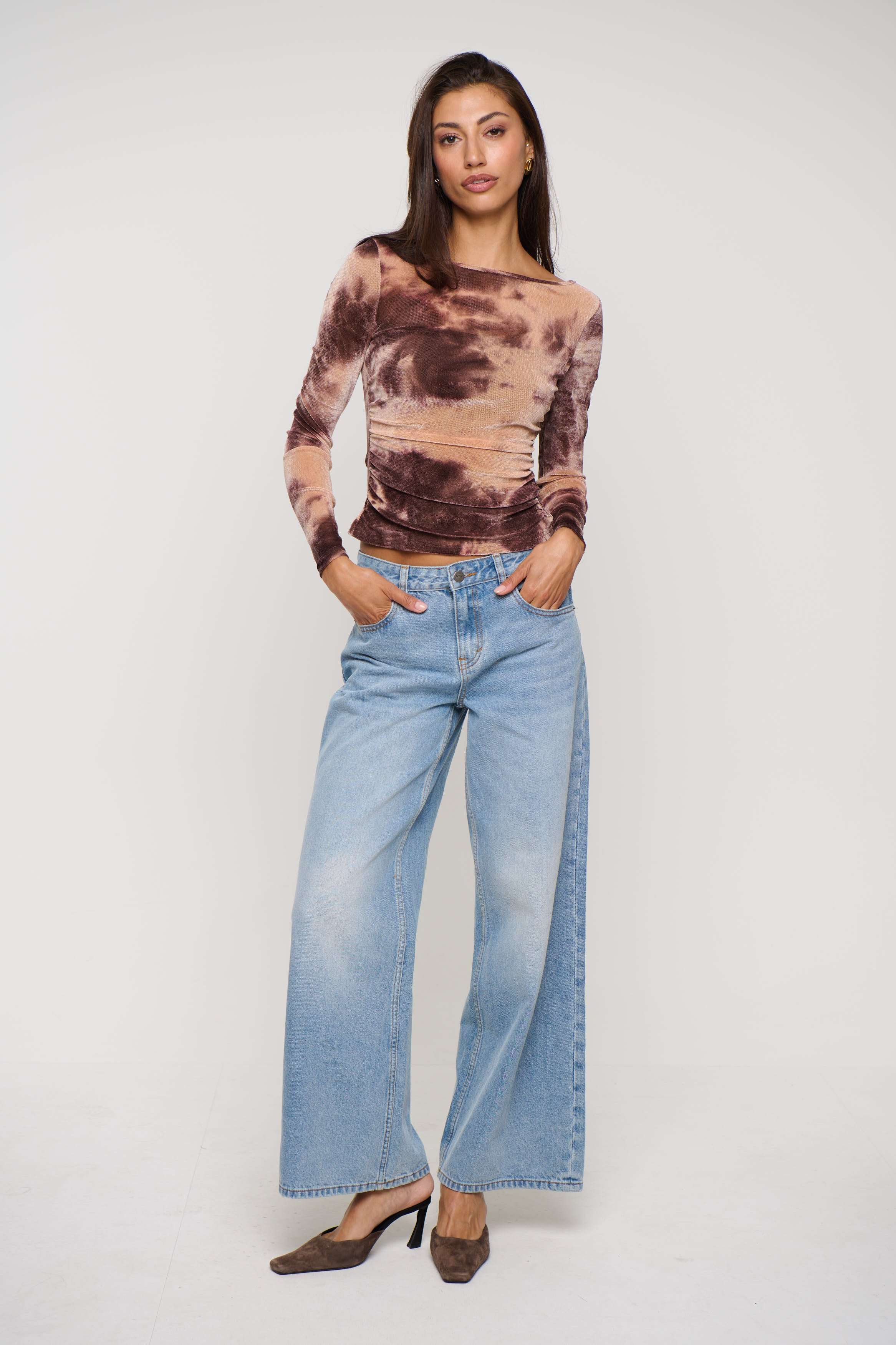 Peta Long Sleeve Chocolate