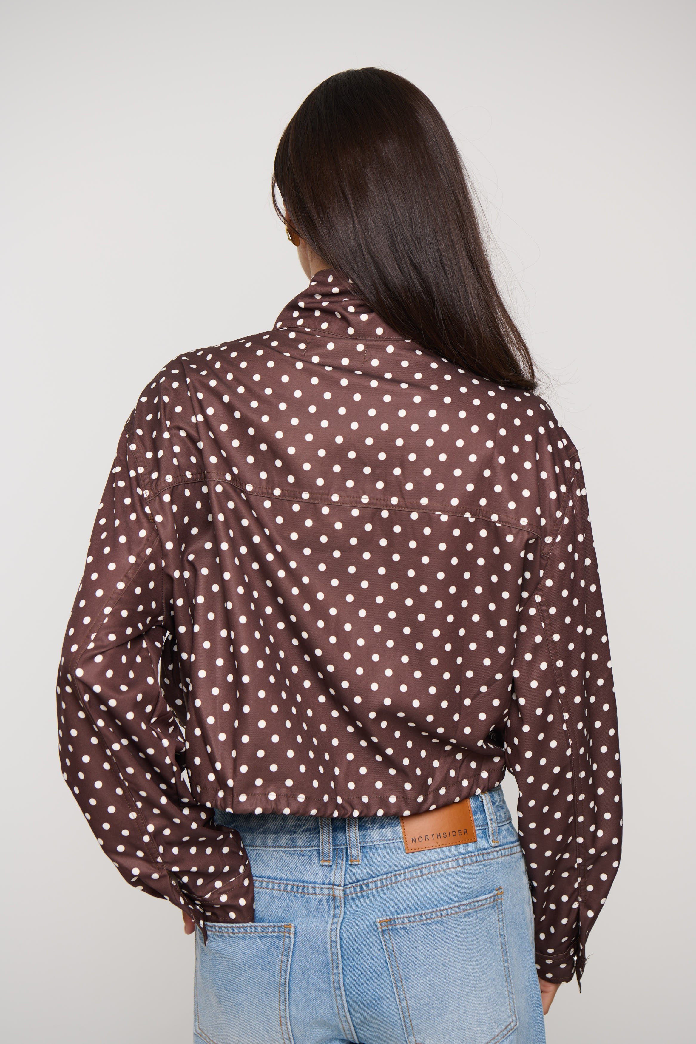 Evelyn Jacket Chocolate Polkadot